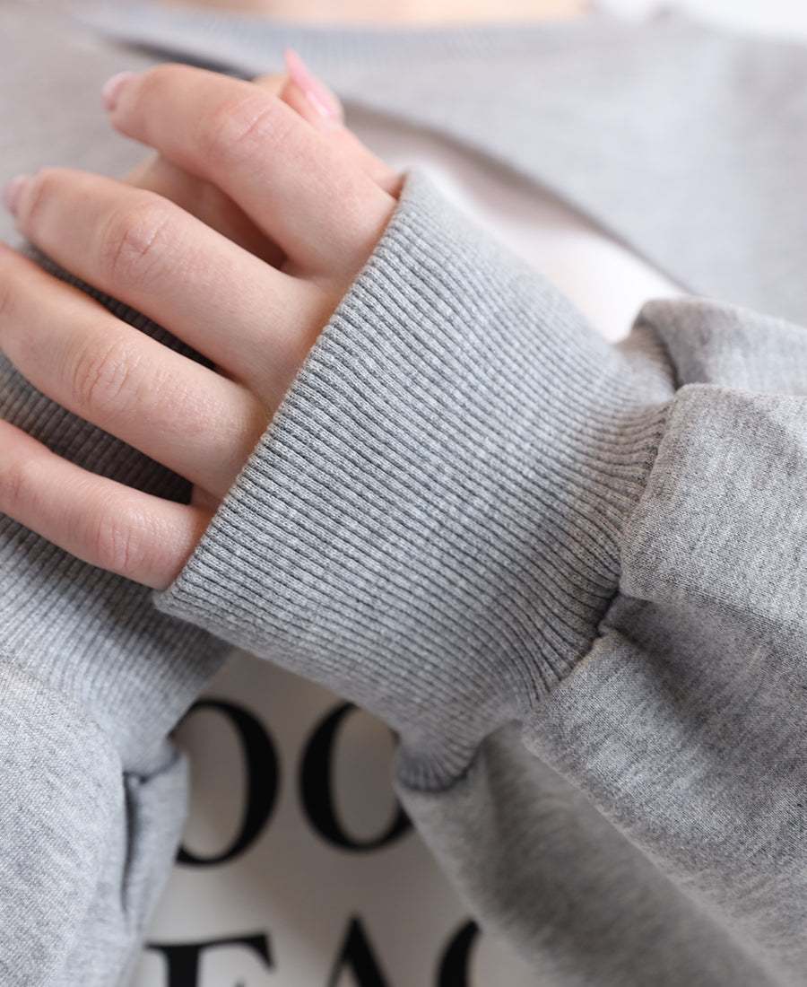 Multi-layered style sweatshirt