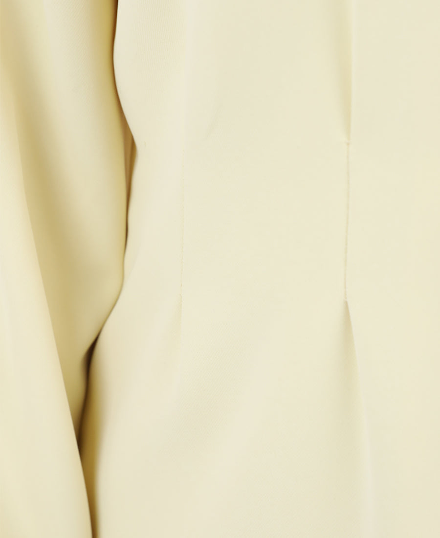 Formal suit: blazer and trousers with a patterned scarf