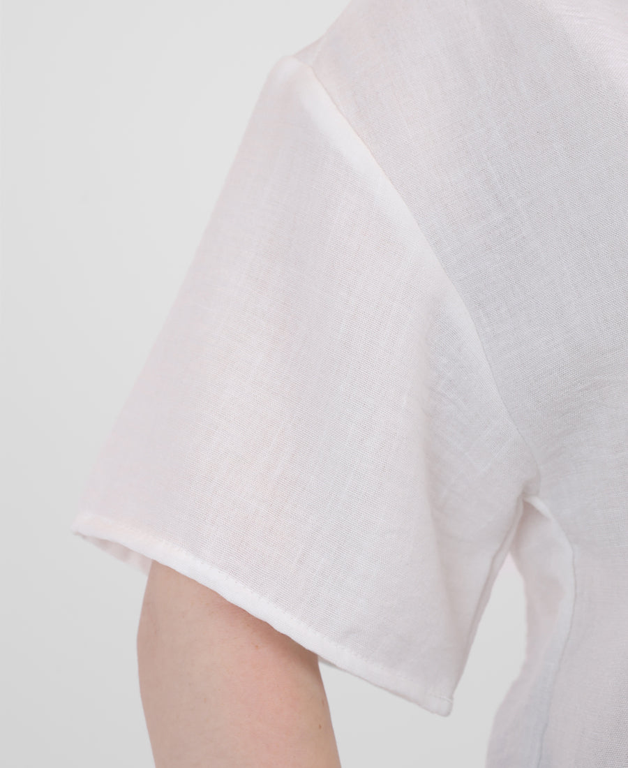 Lenin cropped short-sleeved shirt