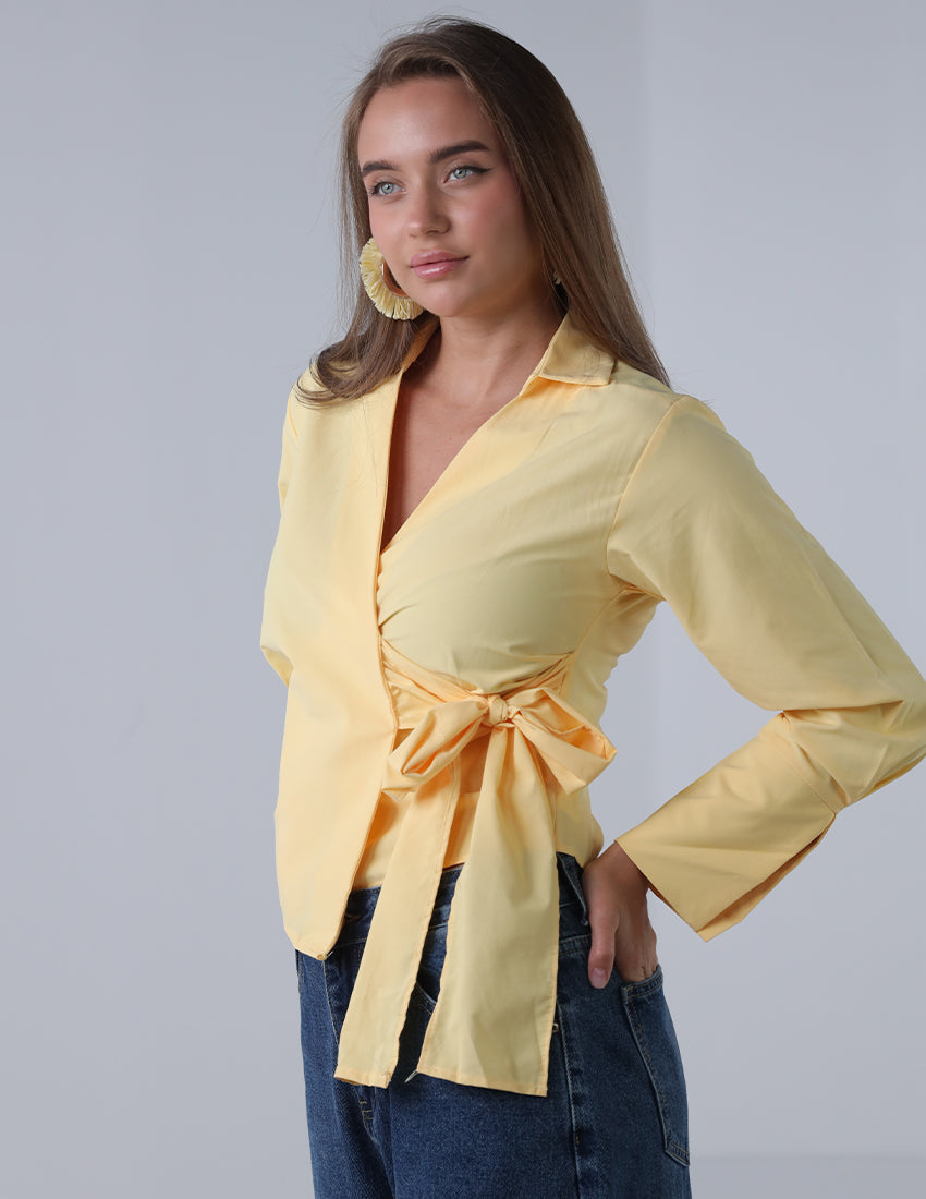 Tie waist shirt