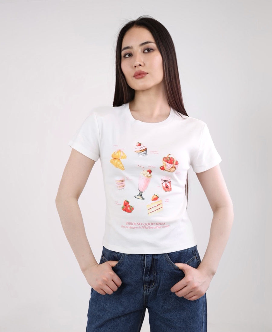 Off-white sweets T-shirt