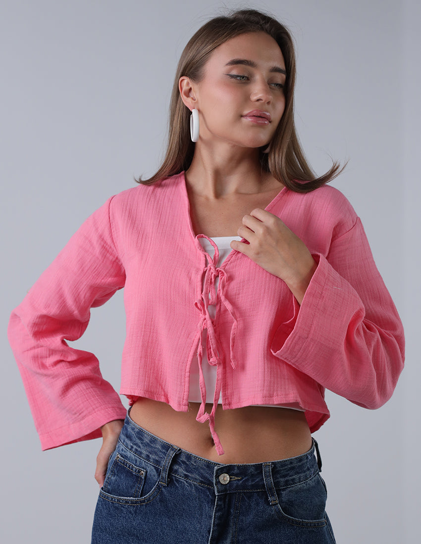 Cropped Bow Ties Top