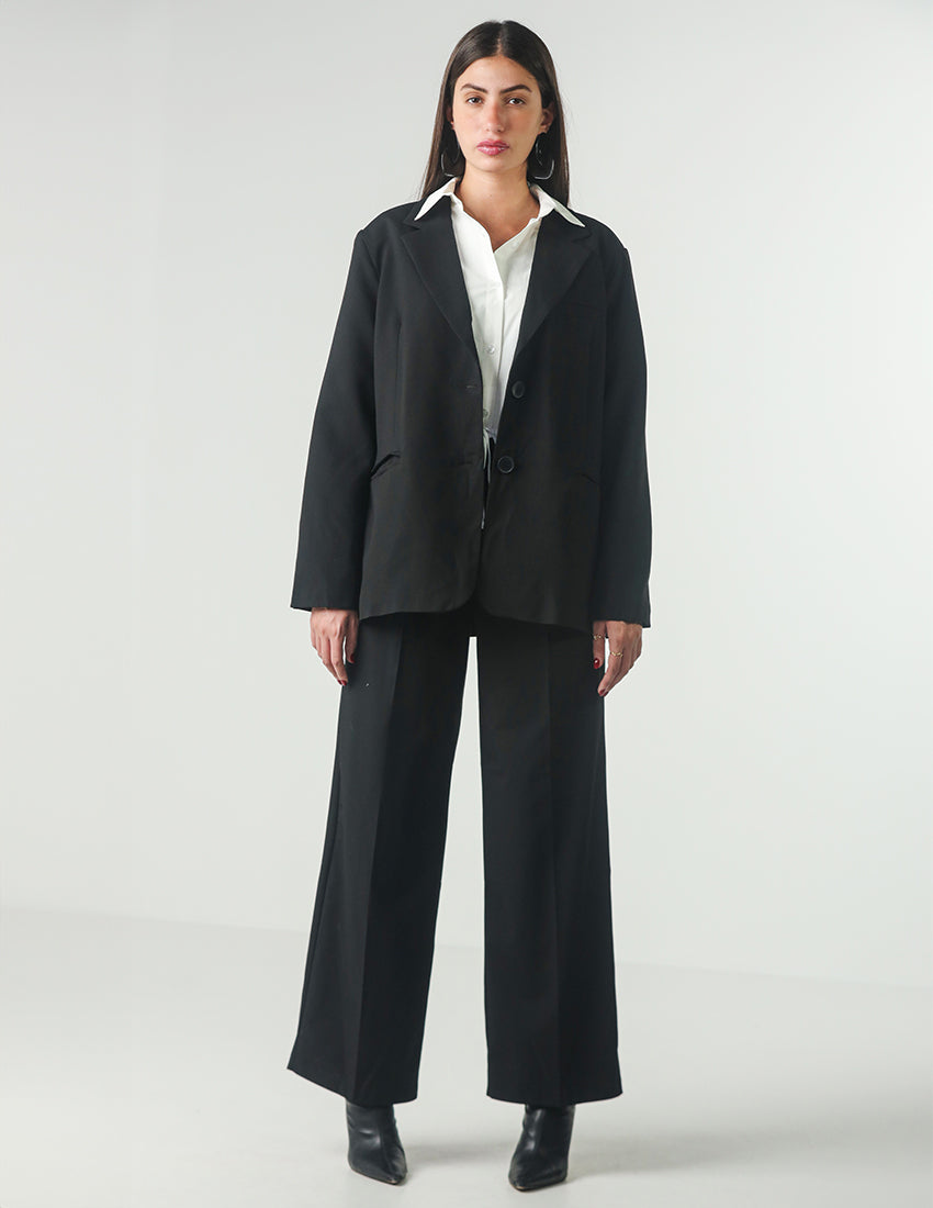 Oversized black blazer