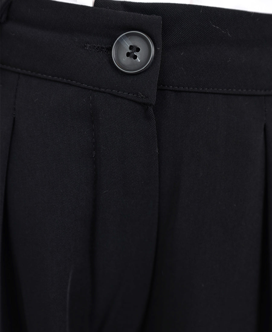 Wide leg formal pants with waistband