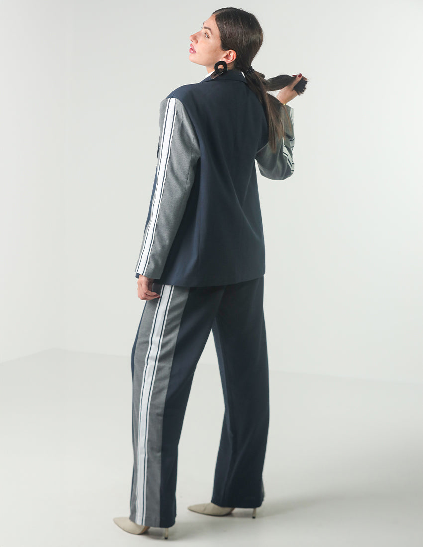 Blazer set with the letter C and trousers