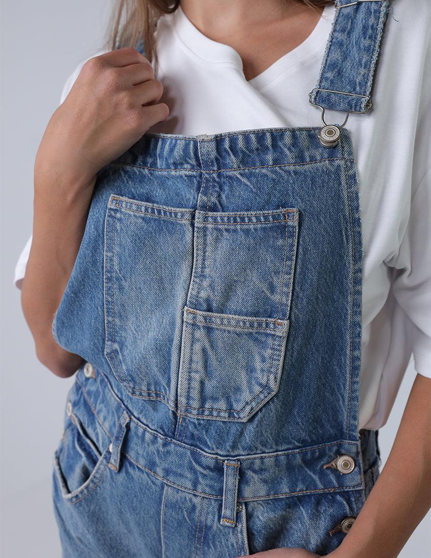 Denim overalls