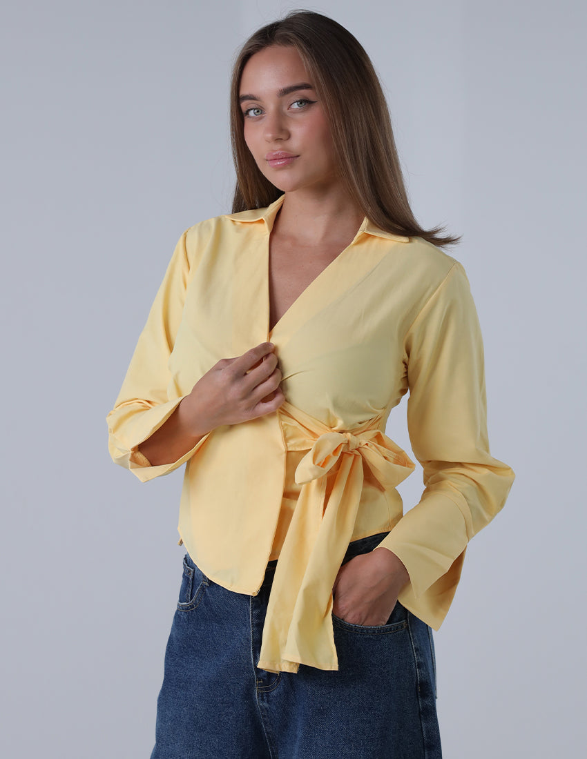 Tie waist shirt