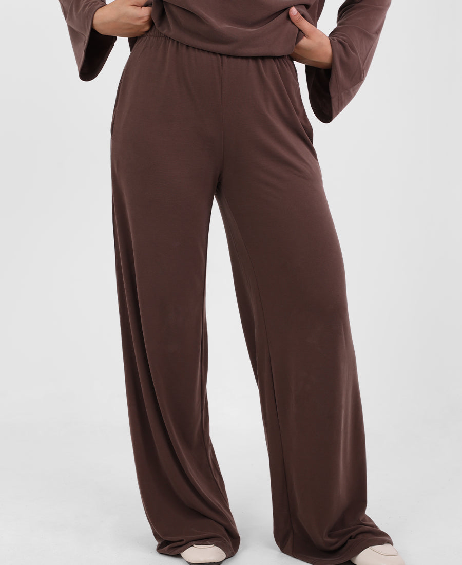 Butter pants straight cut elastic waist