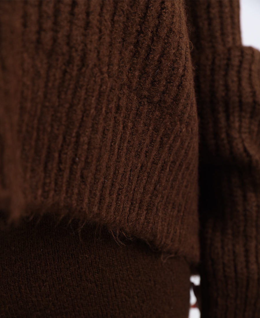 Oversized V-neck sweater