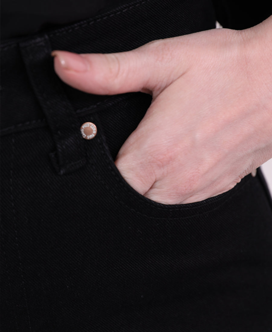 Straight-leg jeans