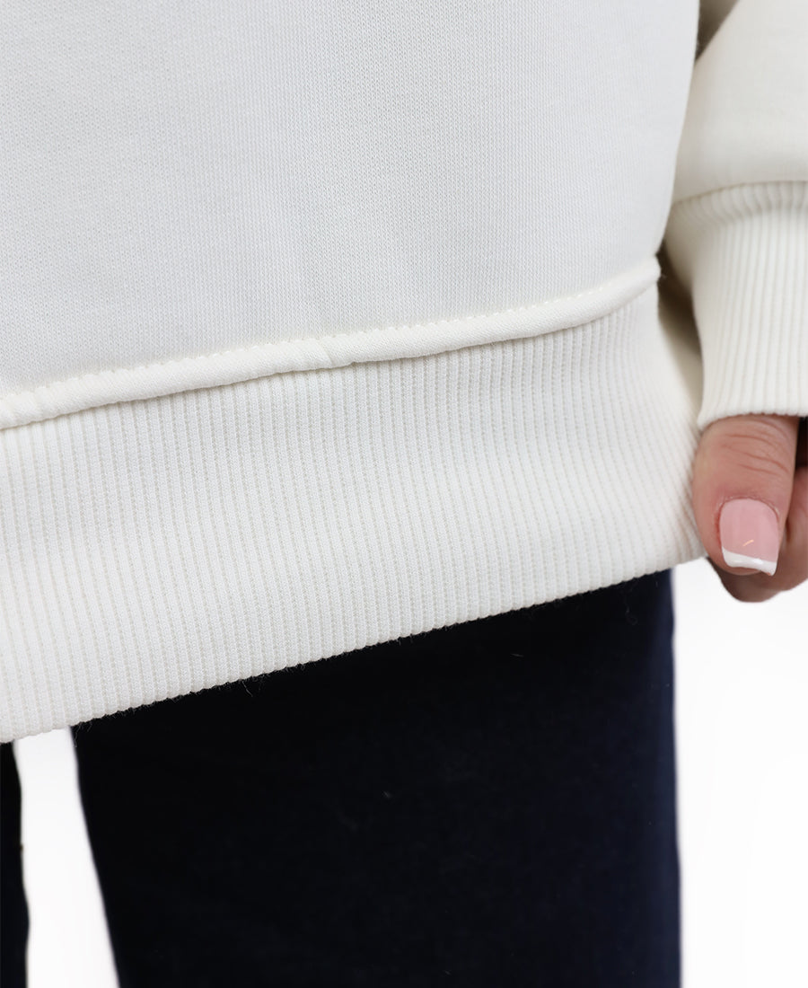 Sweatshirt 74 with stripes at the hands