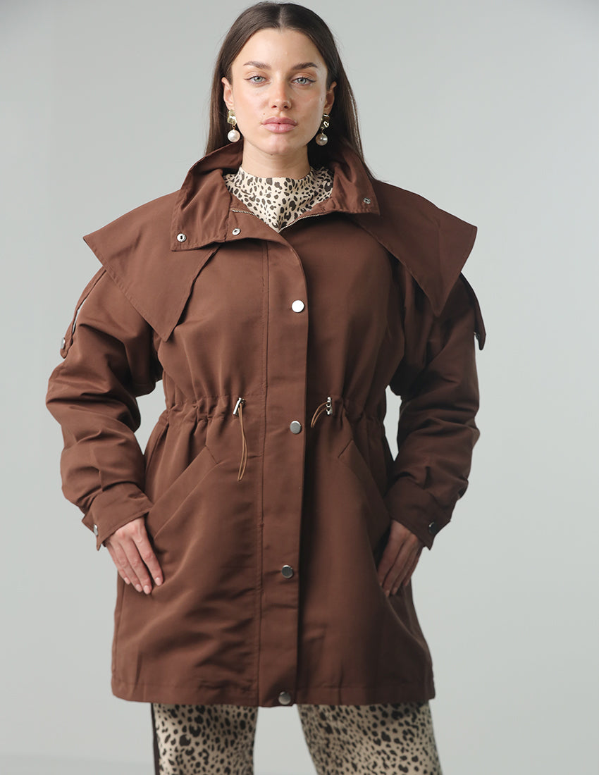 Oversized utility parka