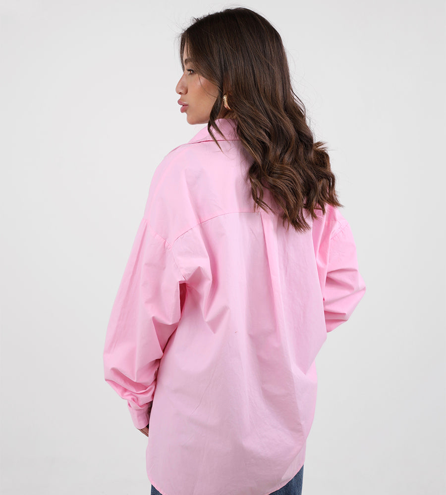 Oversized button-down shirt