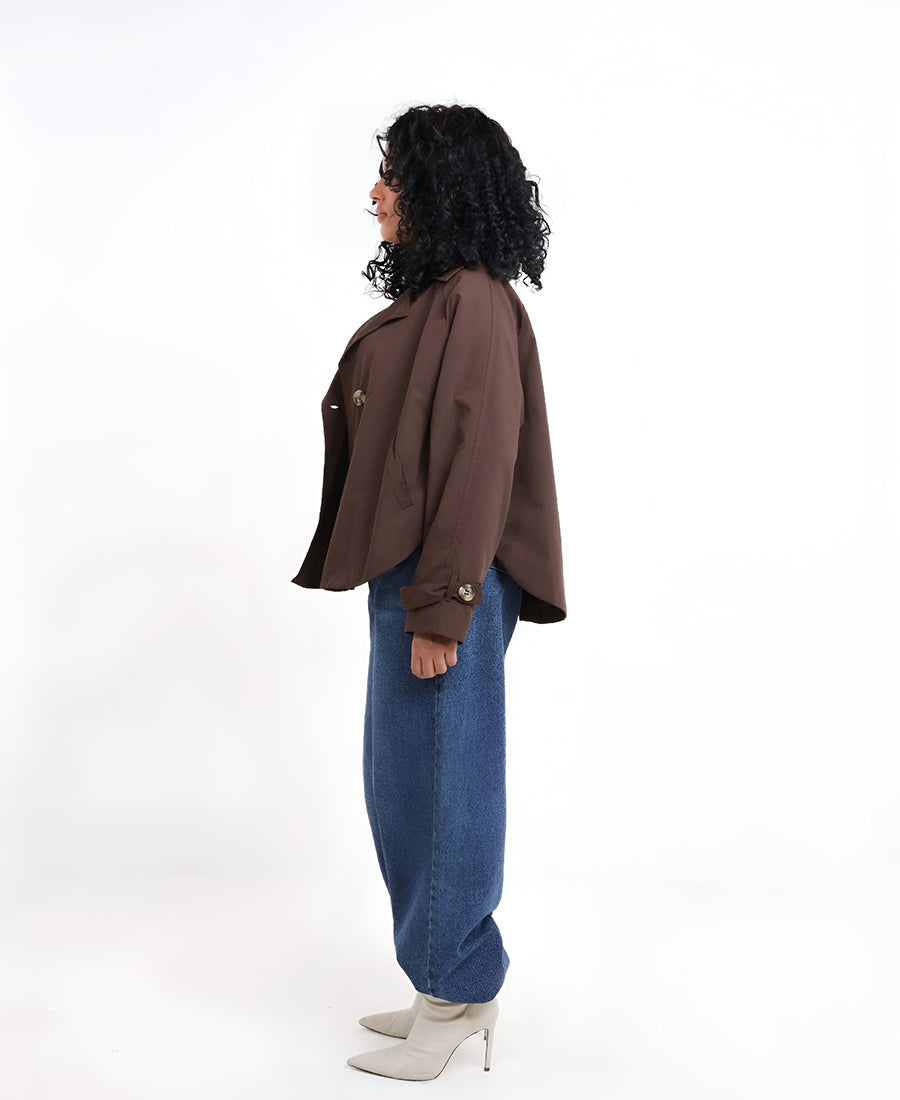 Oversized double-breasted blazer