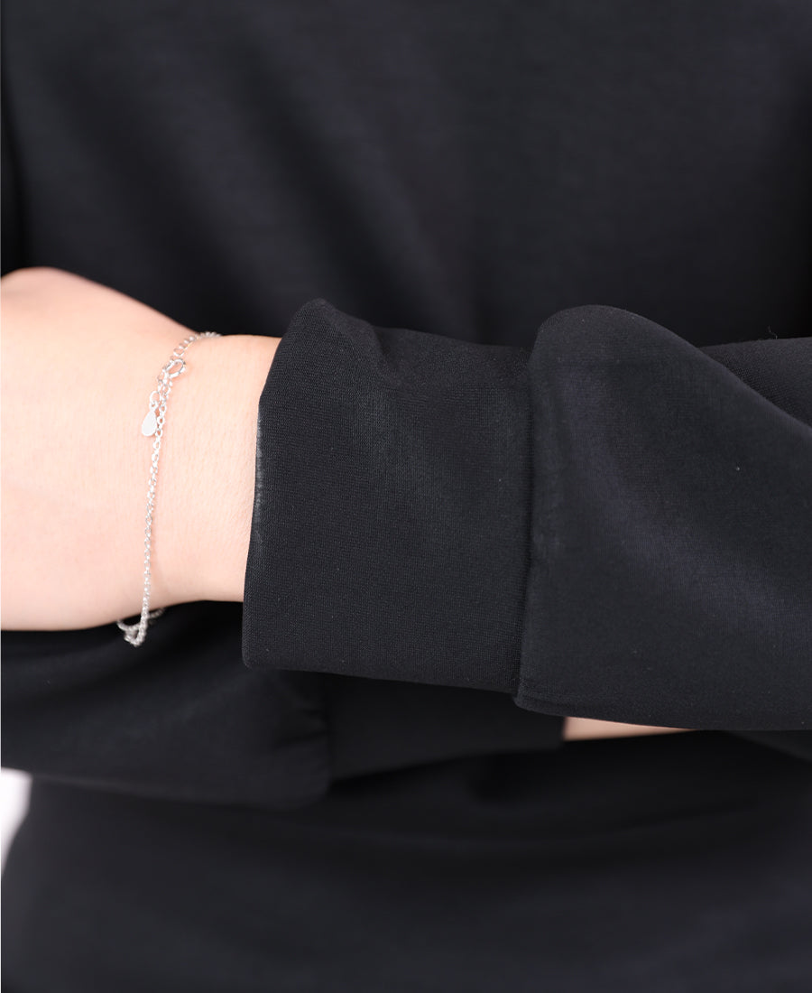 Oversized shirt neck blouse