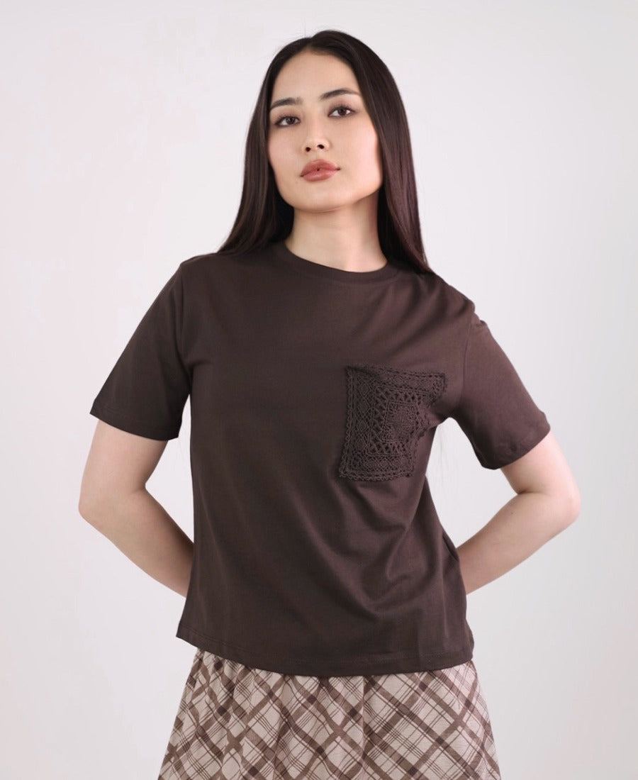 Pocket tricot t-shirt