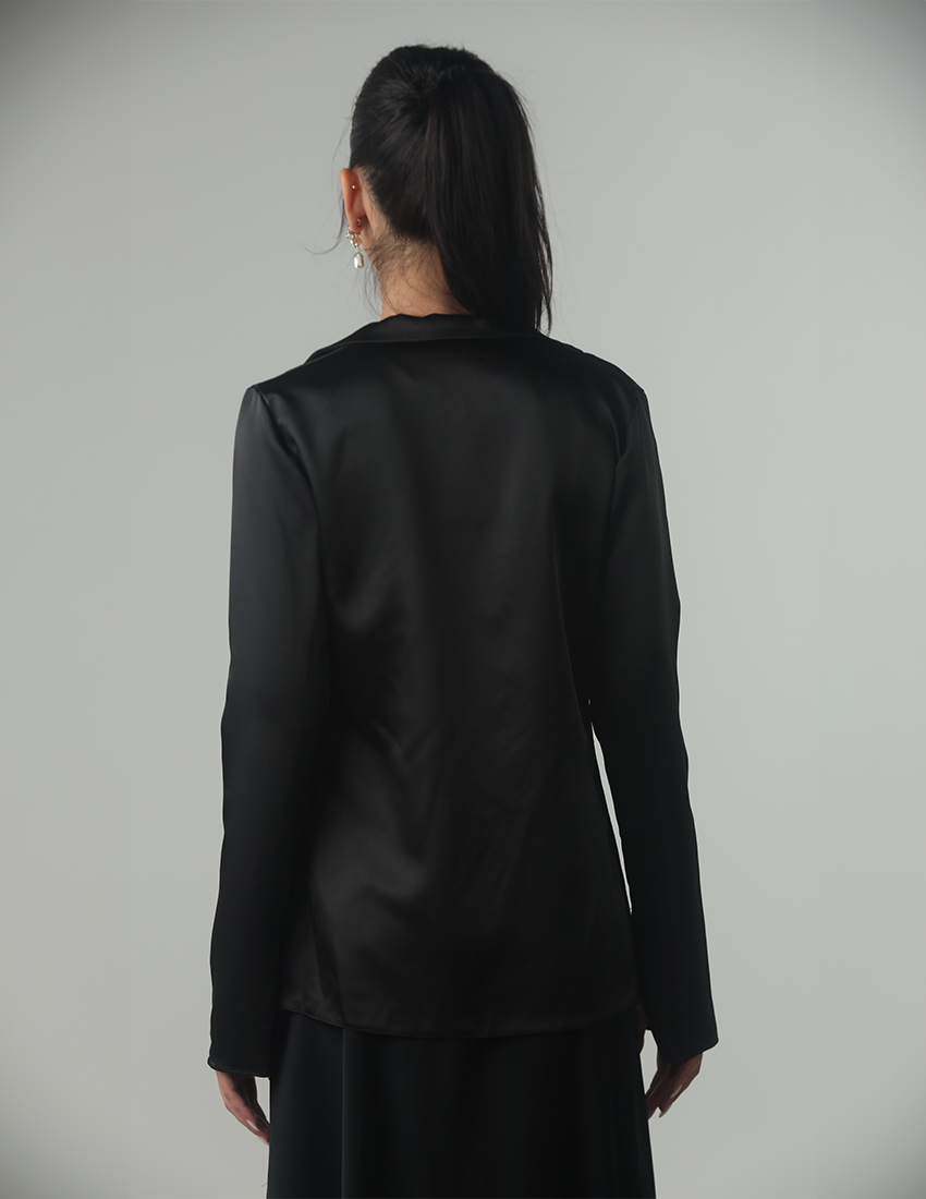 Satin Blouse with Ropes