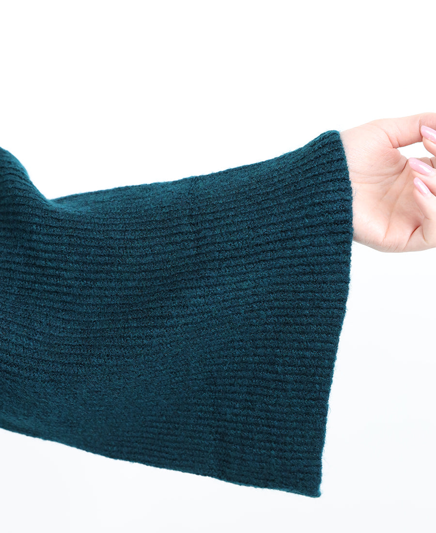 Knit sweater and scarf