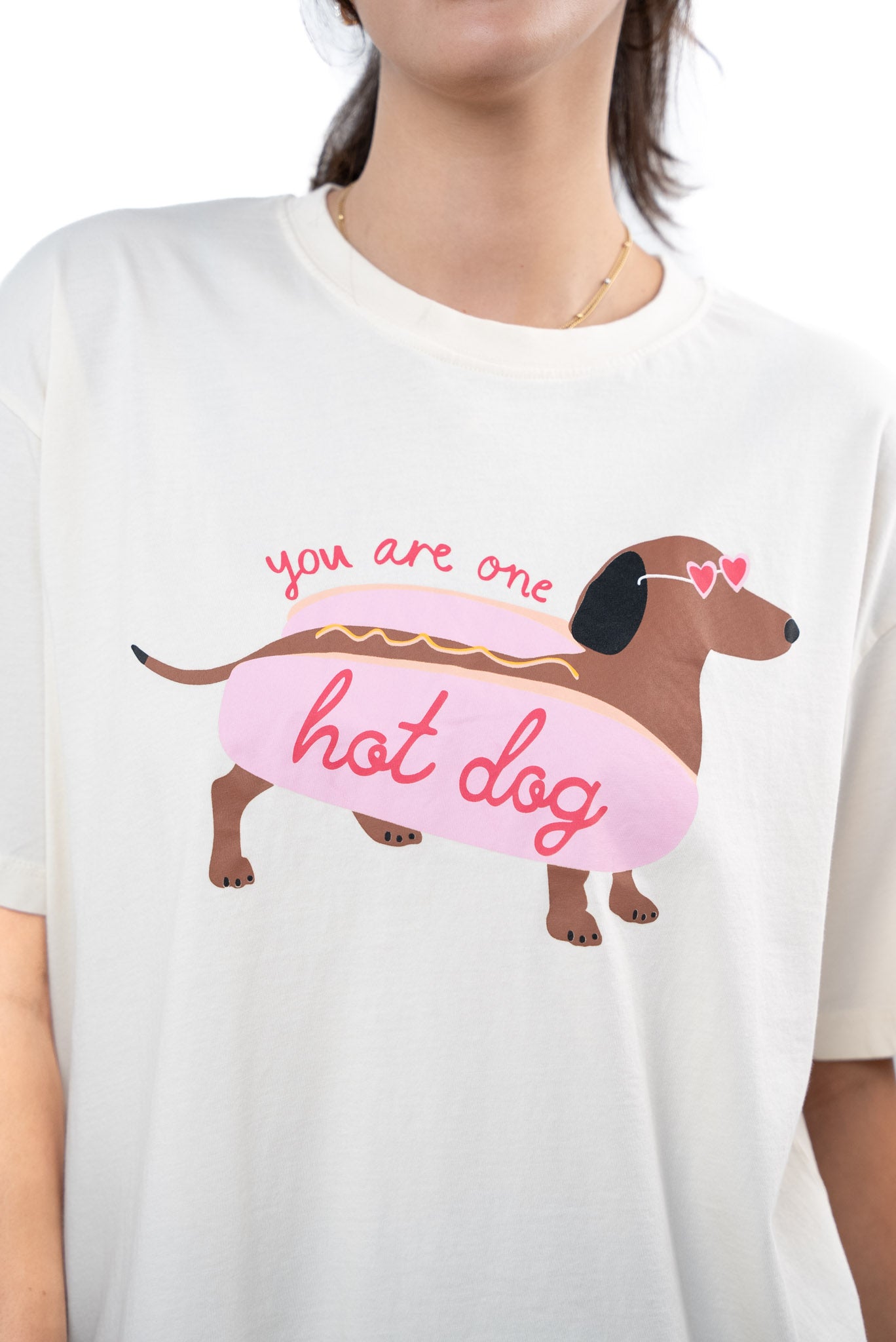 Hot Dog Print T-shirt