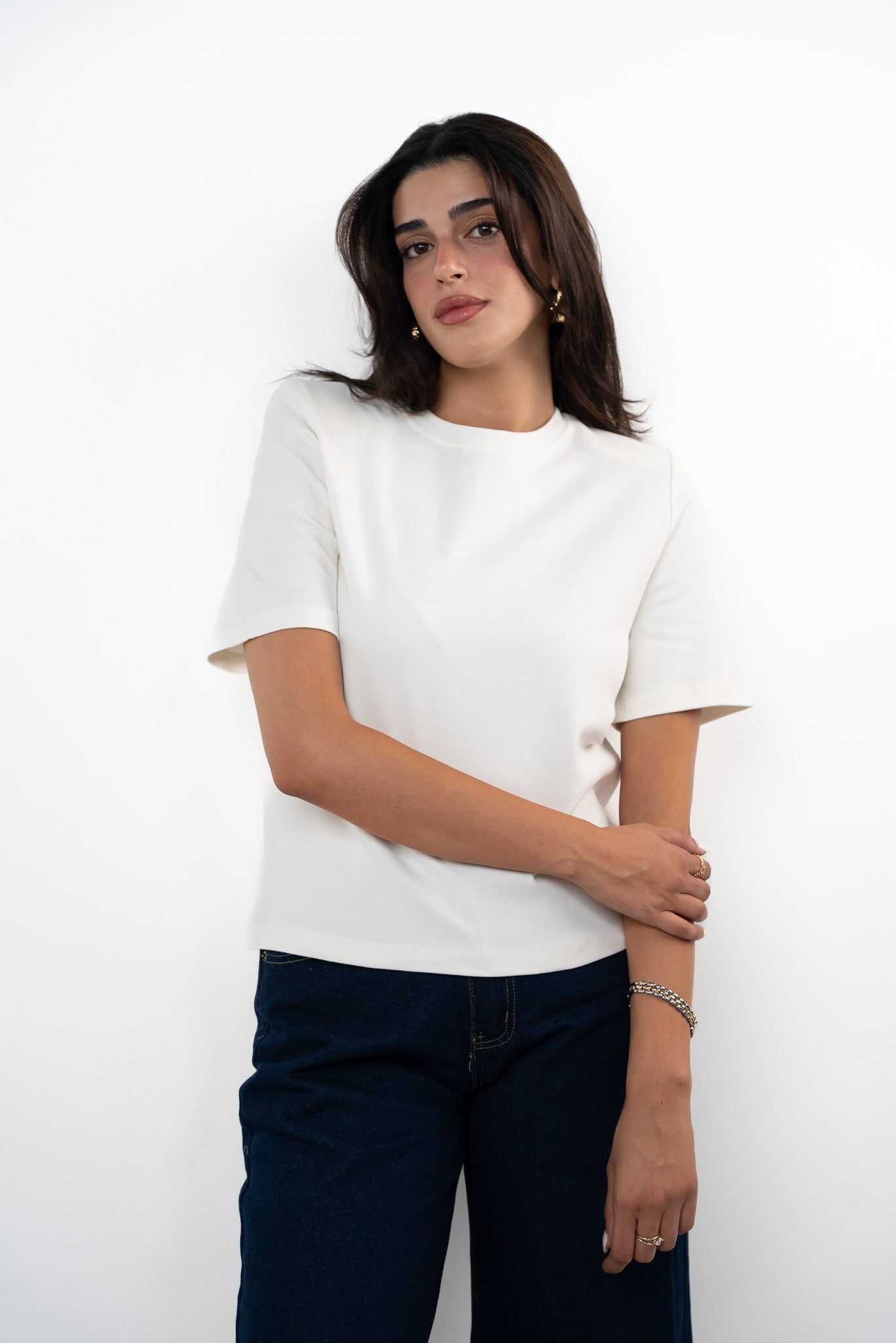 Padded Shoulder T-shirt