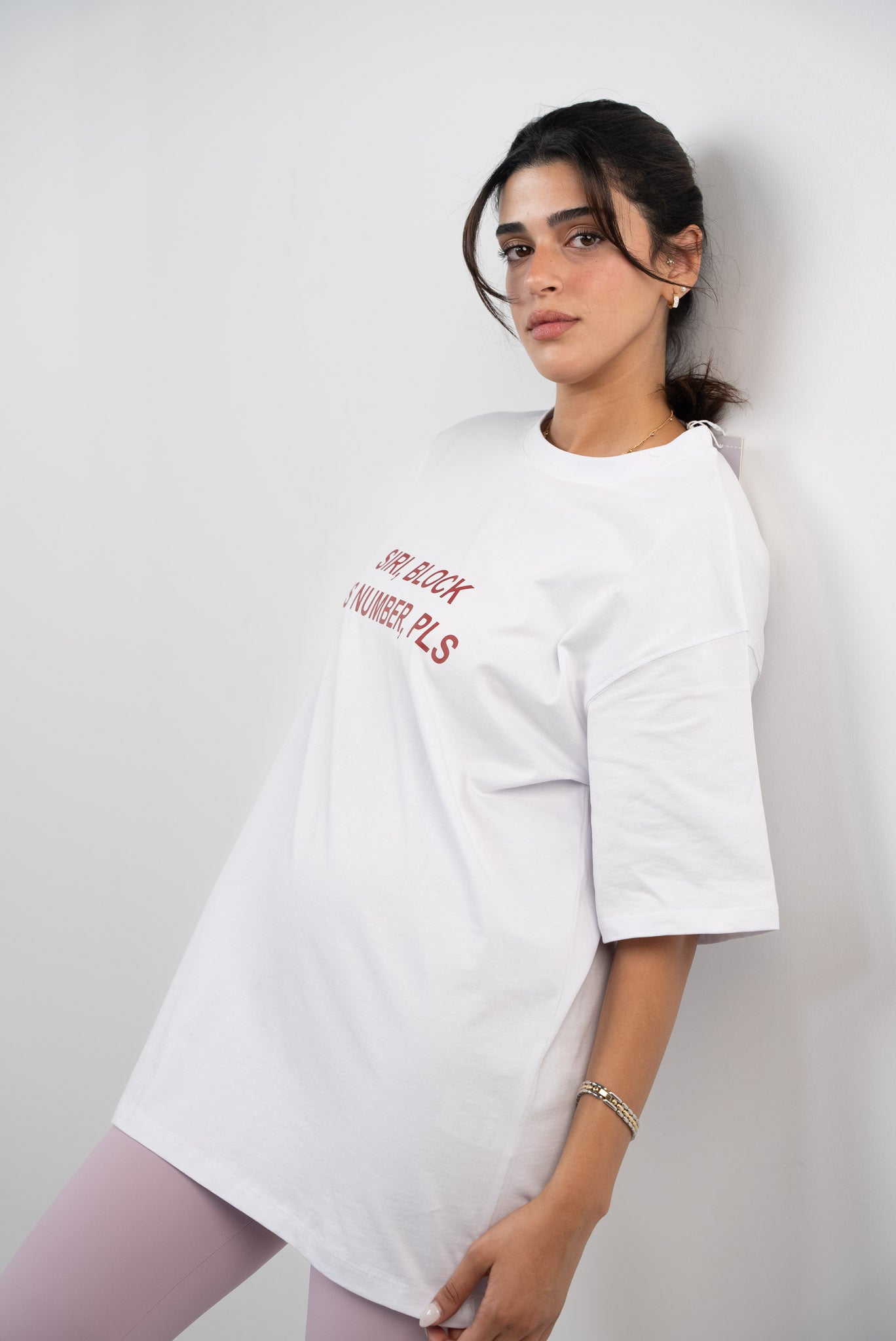 "Siri Block His Number " Oversized T-shirt