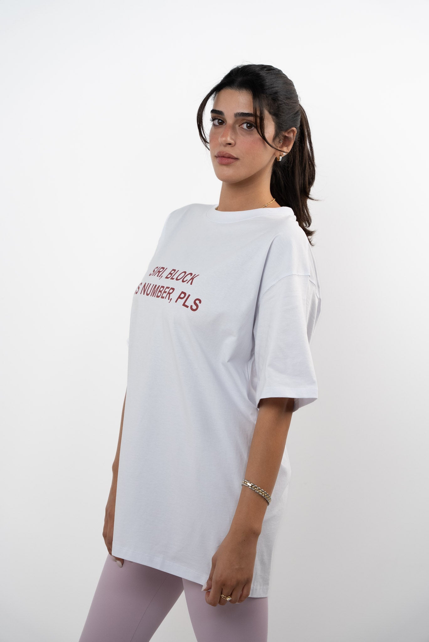 "Siri Block His Number " Oversized T-shirt