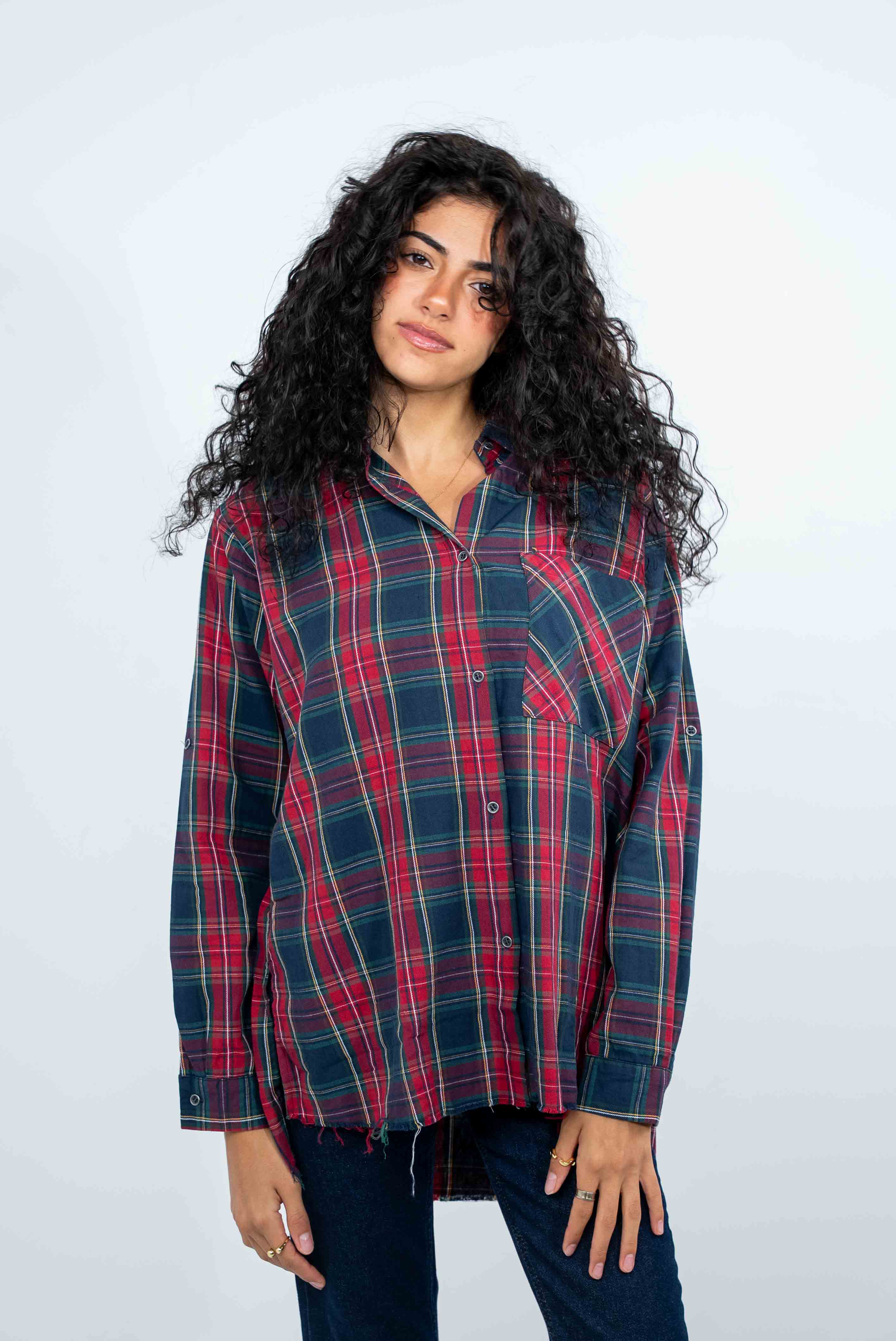 Checkered Red-Navy Shirt