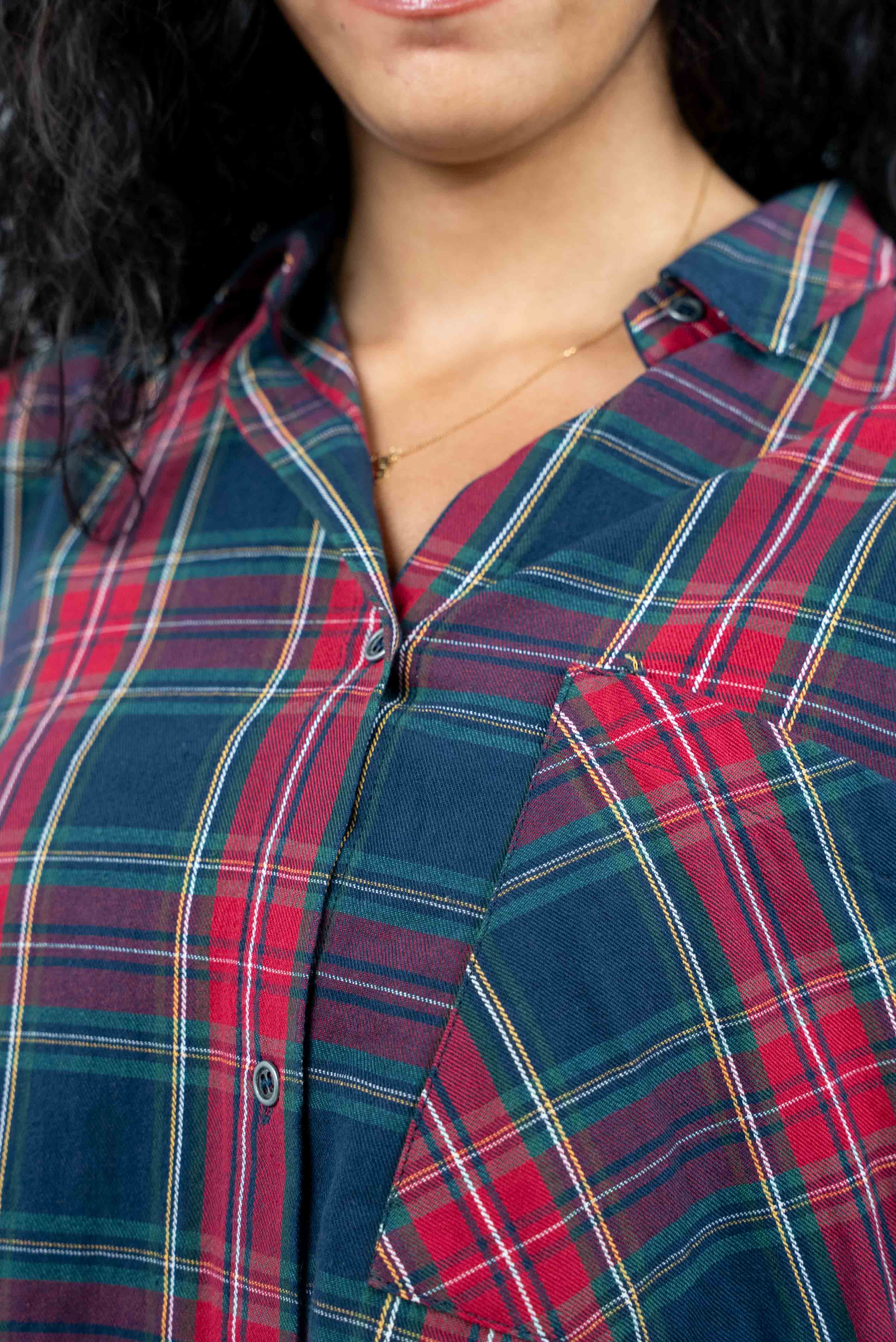 Checkered Red-Navy Shirt