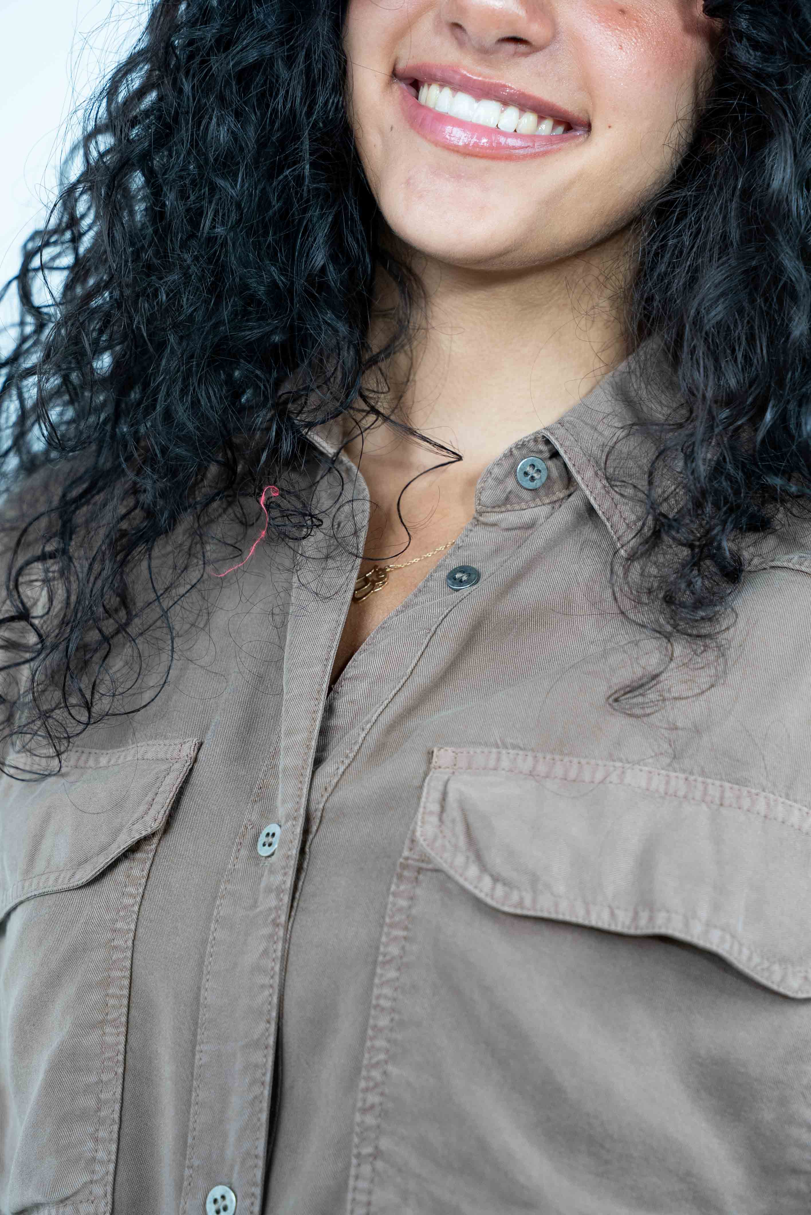 Shirt with front pocket