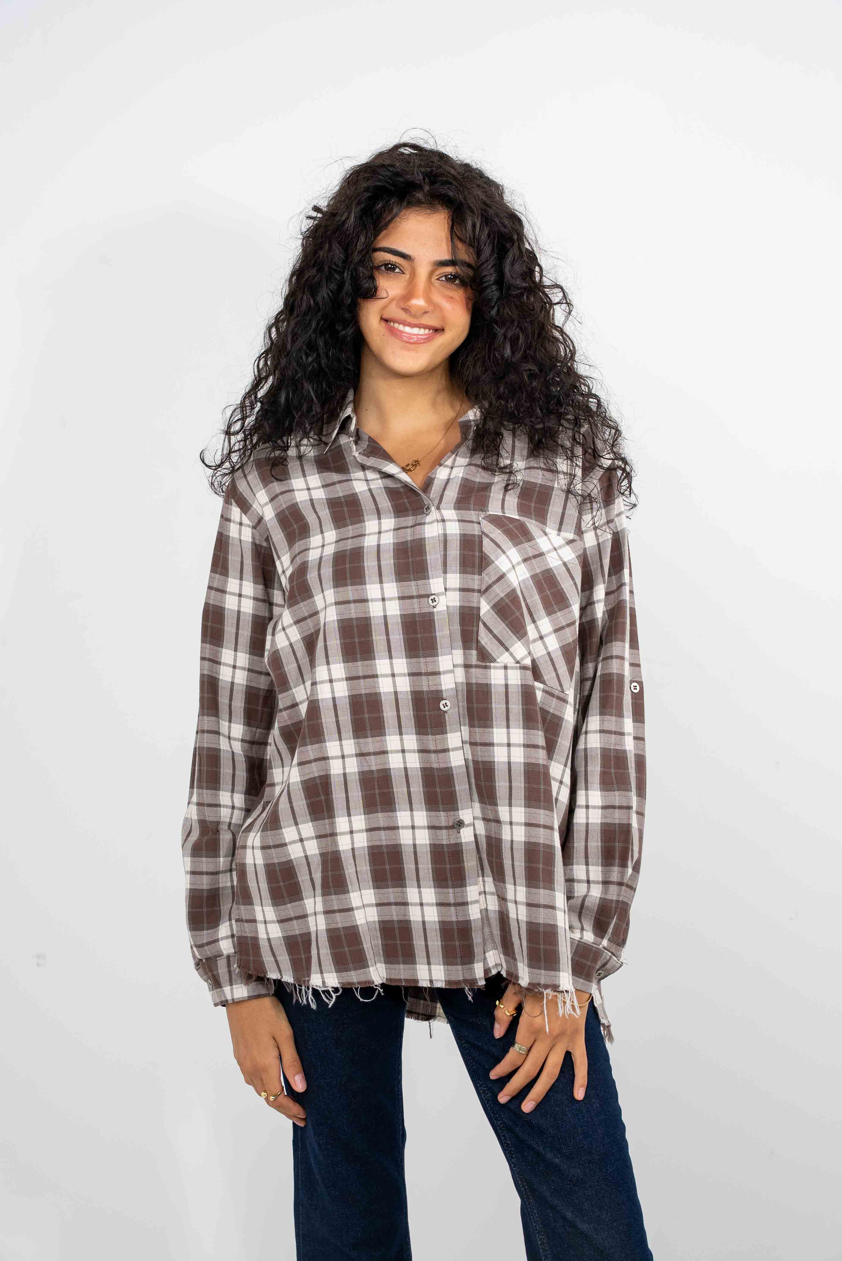 Checkered Brown Shirt