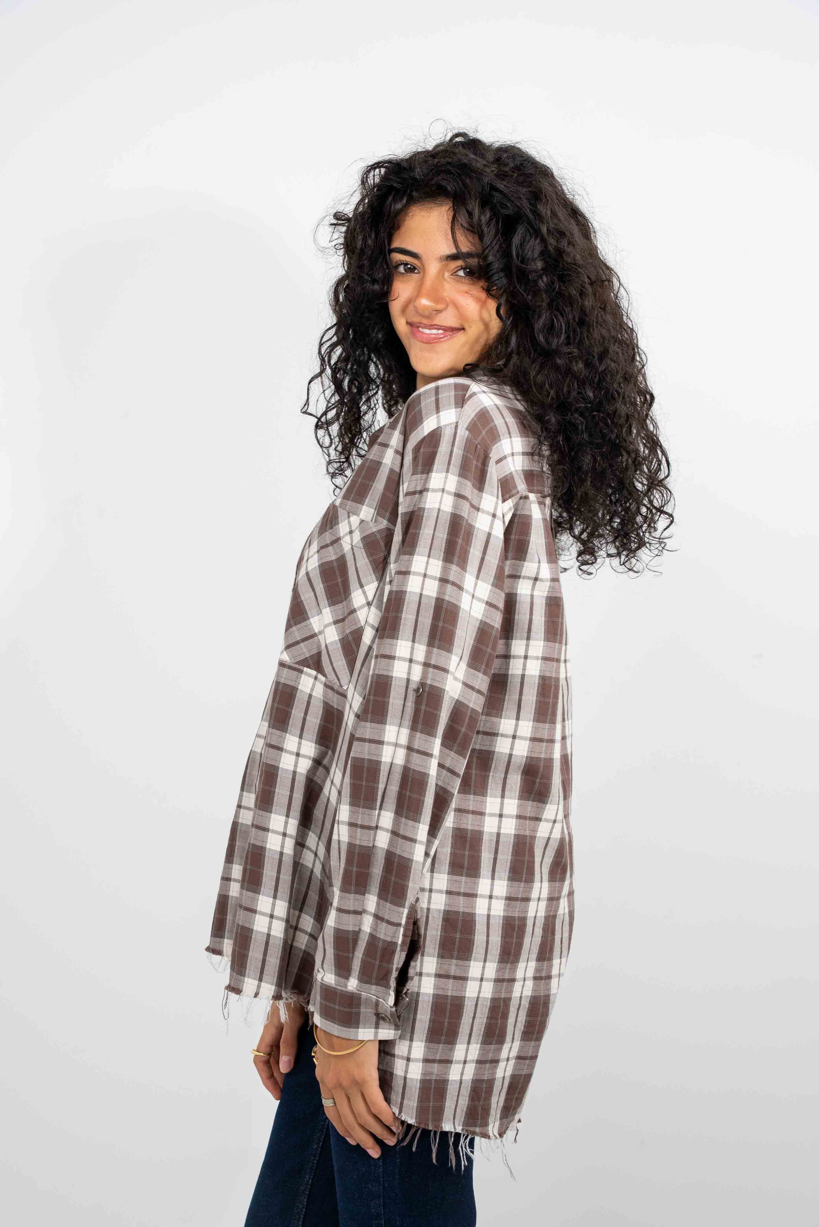 Checkered Brown Shirt