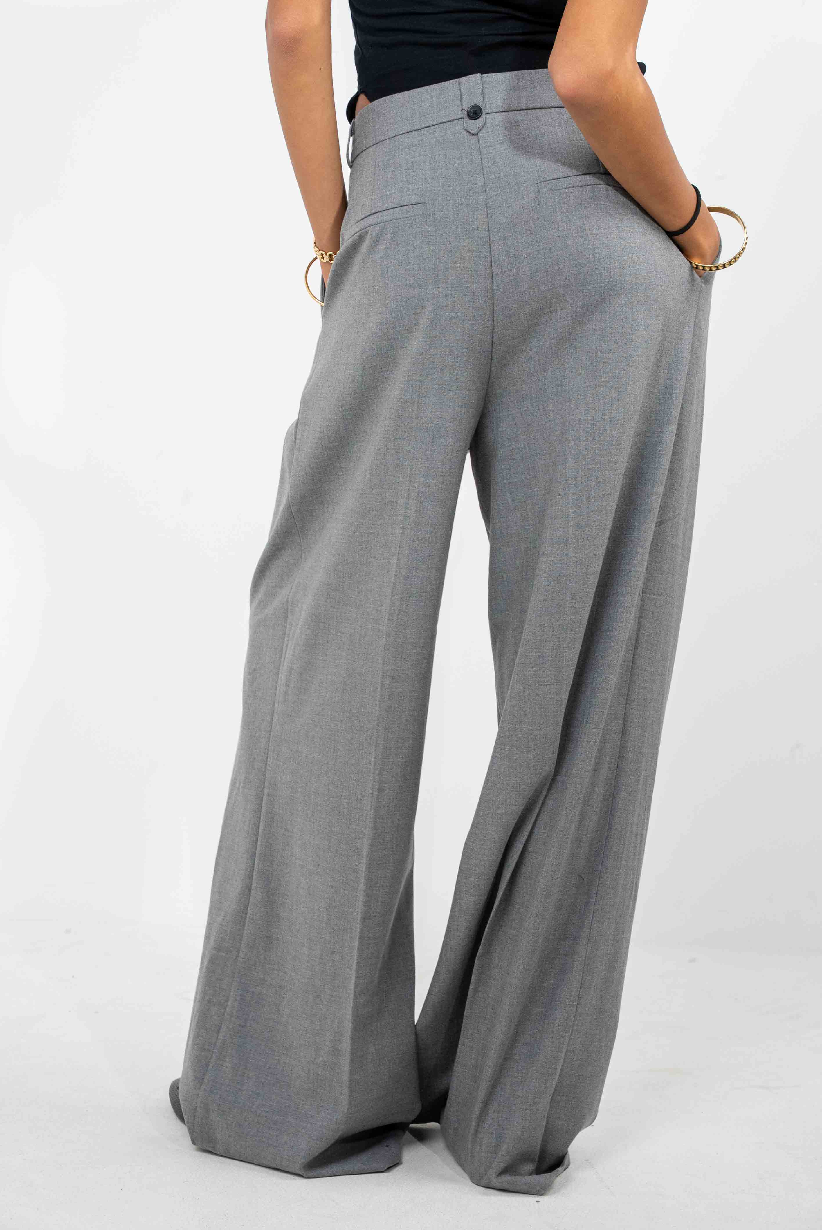 Grey Flow Trousers