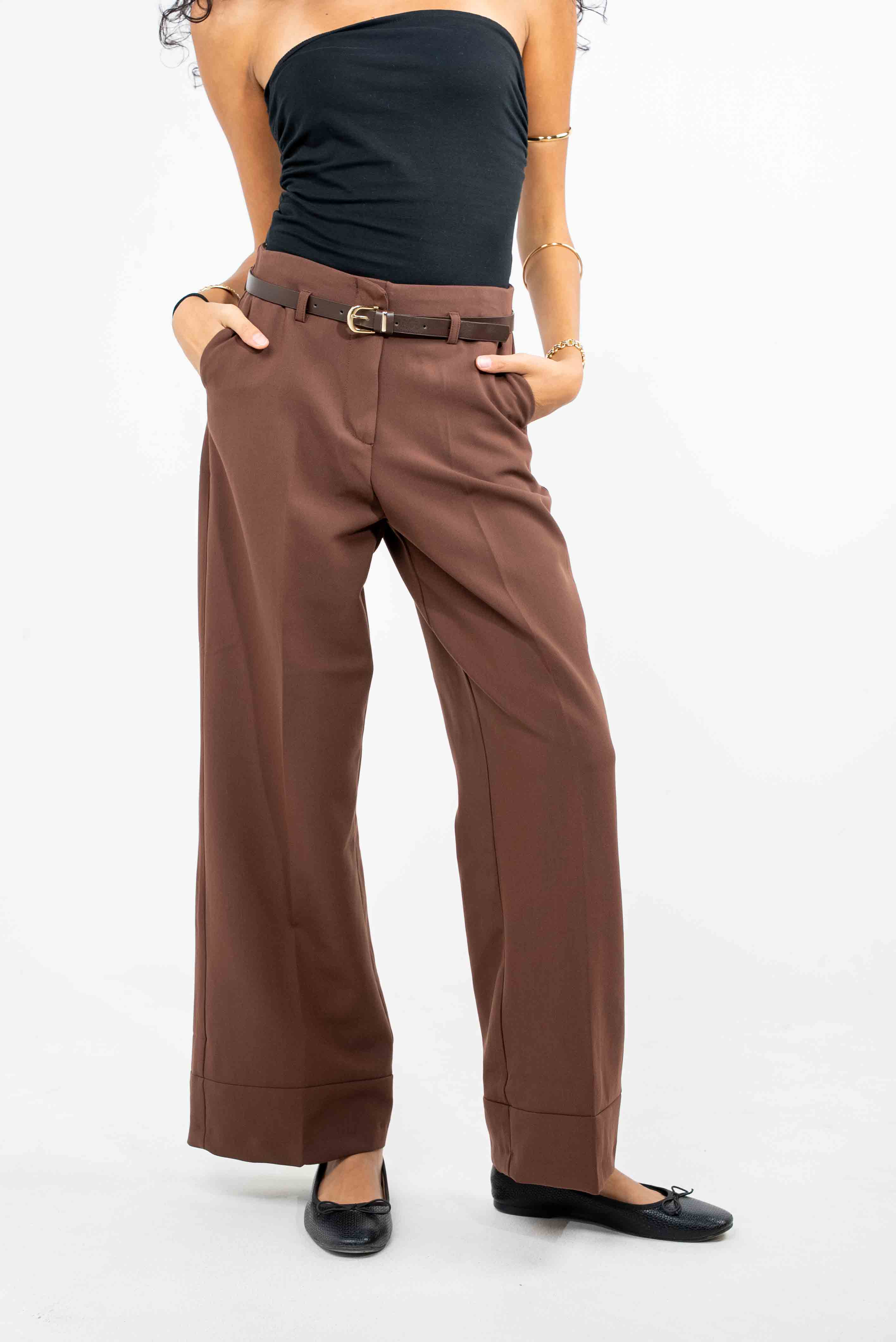 Brown Trousers Chic