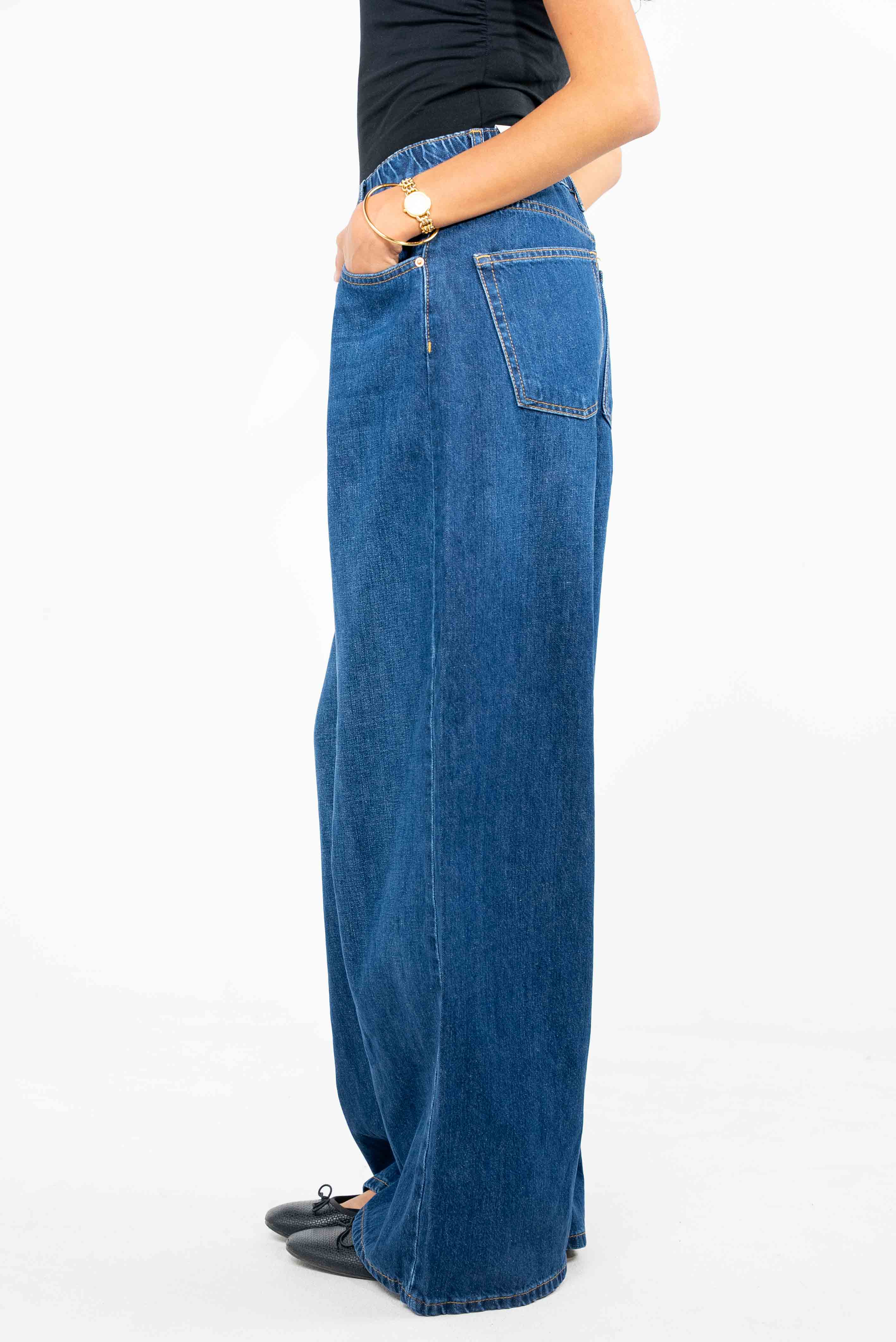 Classic Blue Wide-Leg