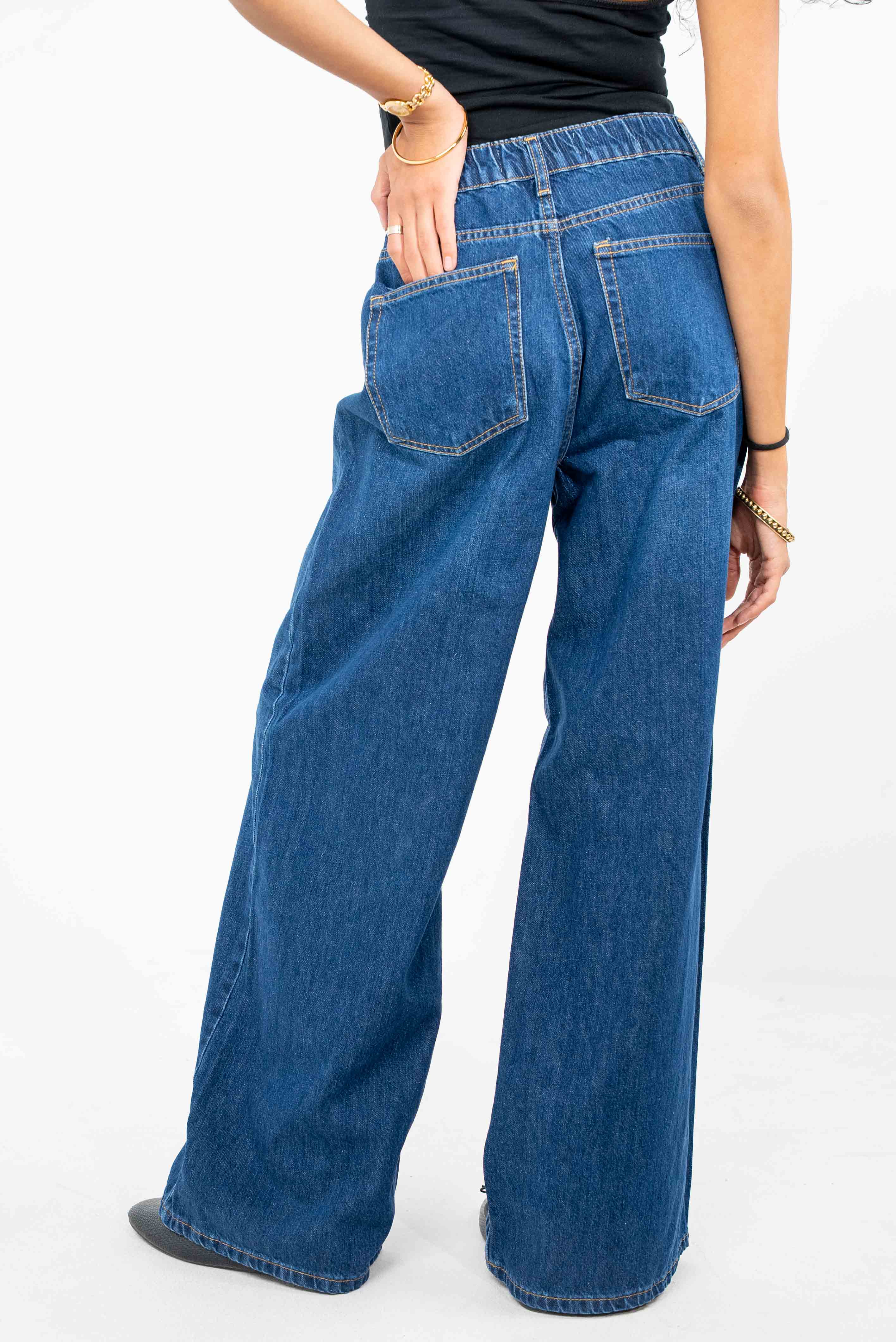 Classic Blue Wide-Leg
