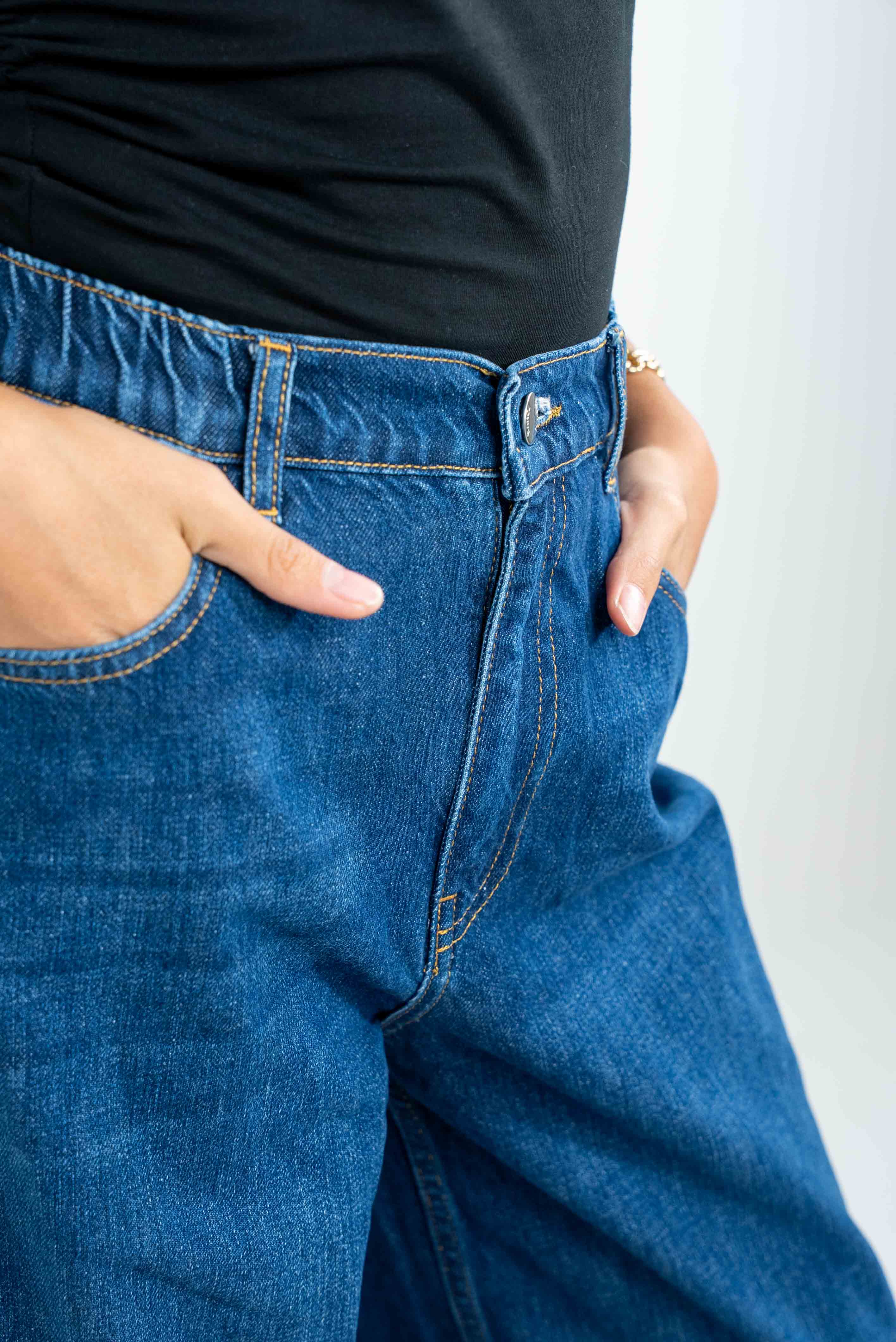 Classic Blue Wide-Leg