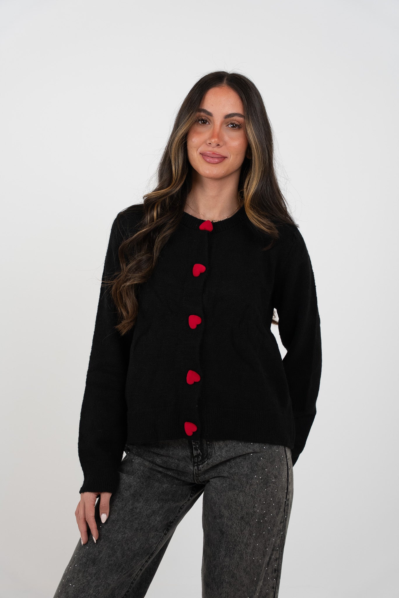 Heart Buttoned Blouse