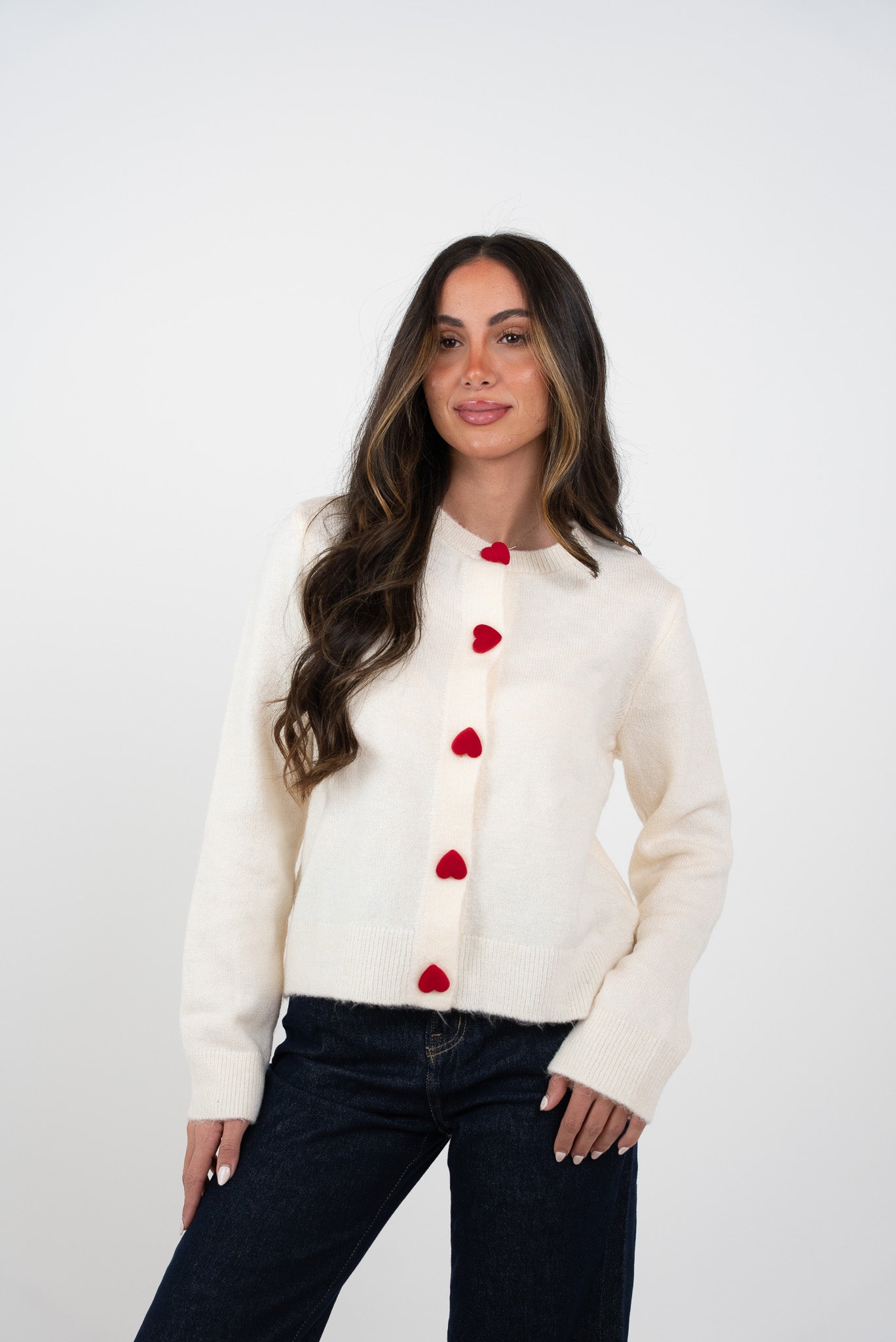 Heart Buttoned Blouse