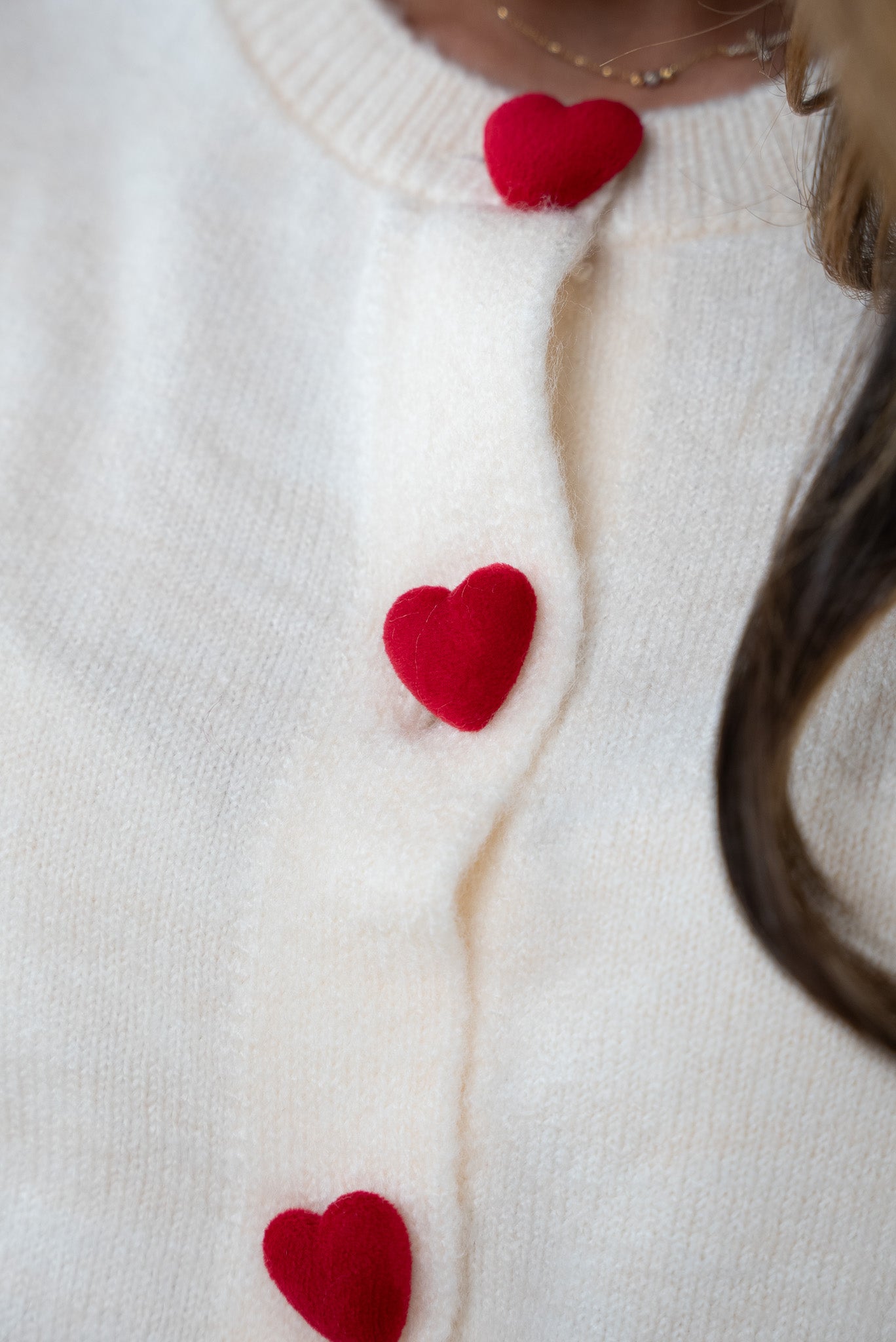 Heart Buttoned Blouse