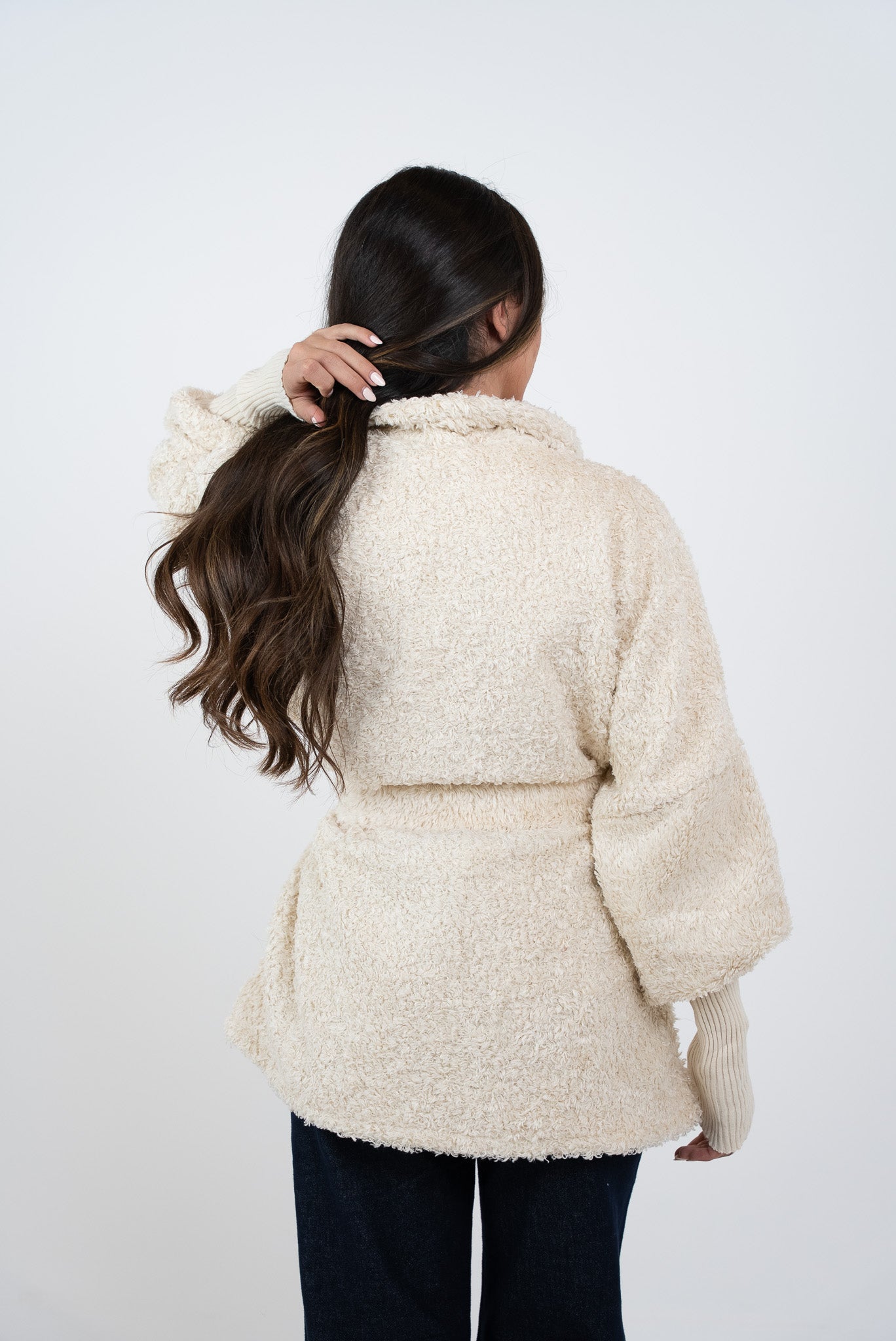 Robe Style Fur Jacket