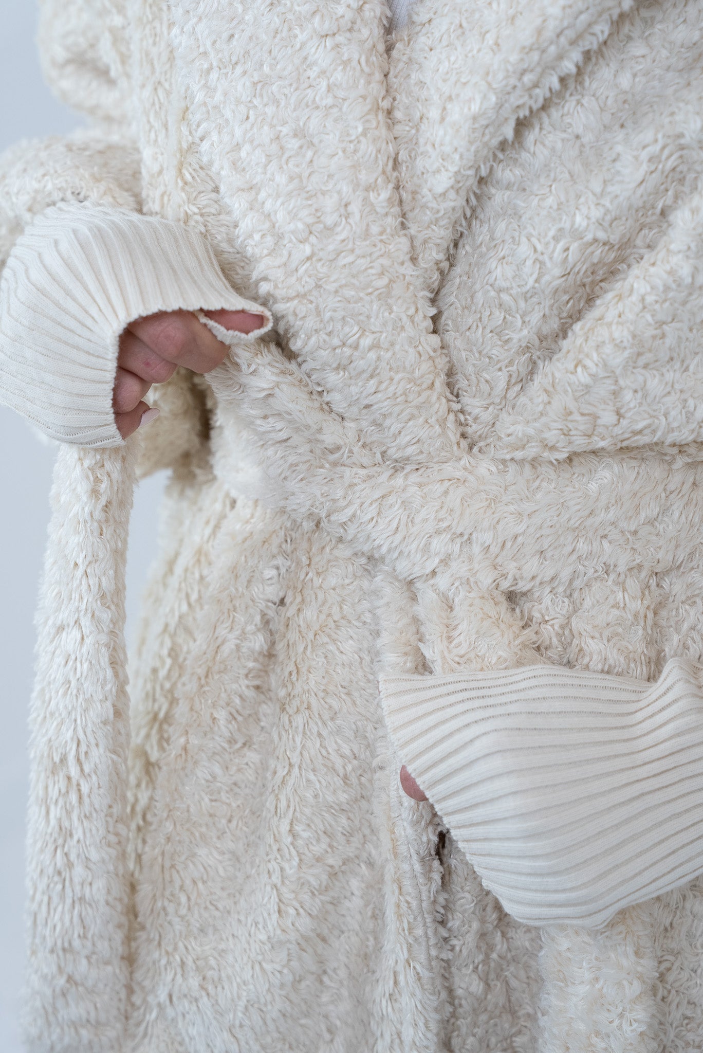 Robe Style Fur Jacket