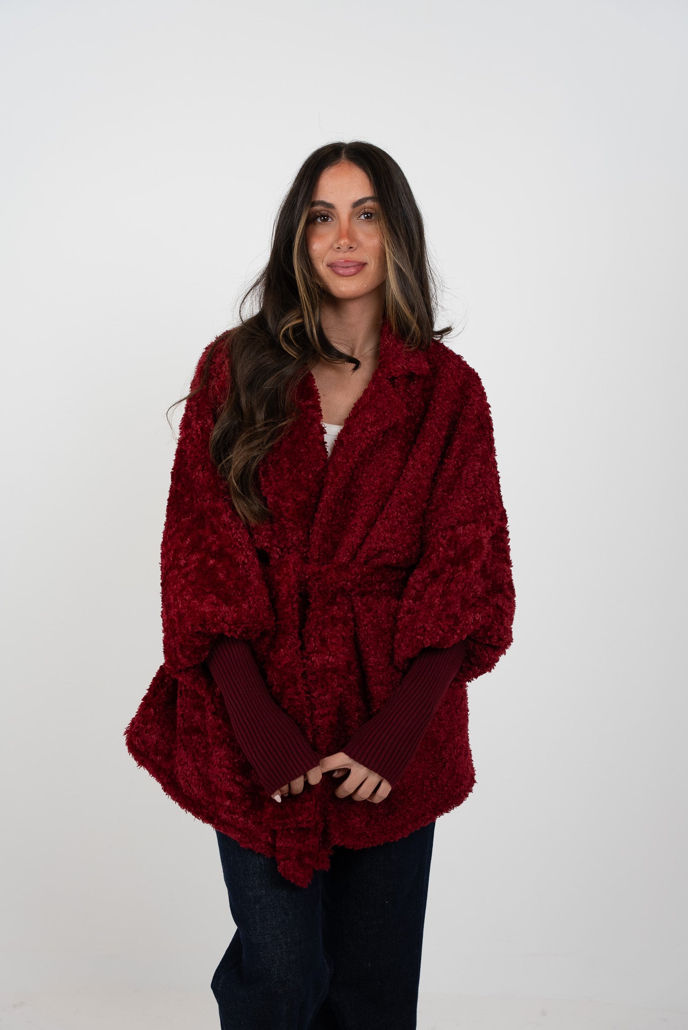 Robe Style Fur Jacket