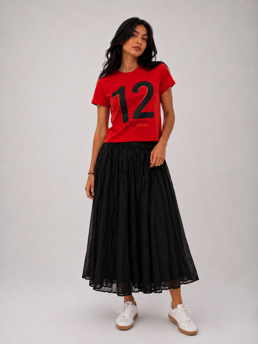 T-shirt printed " 12 Is not a number. It is our Voice."