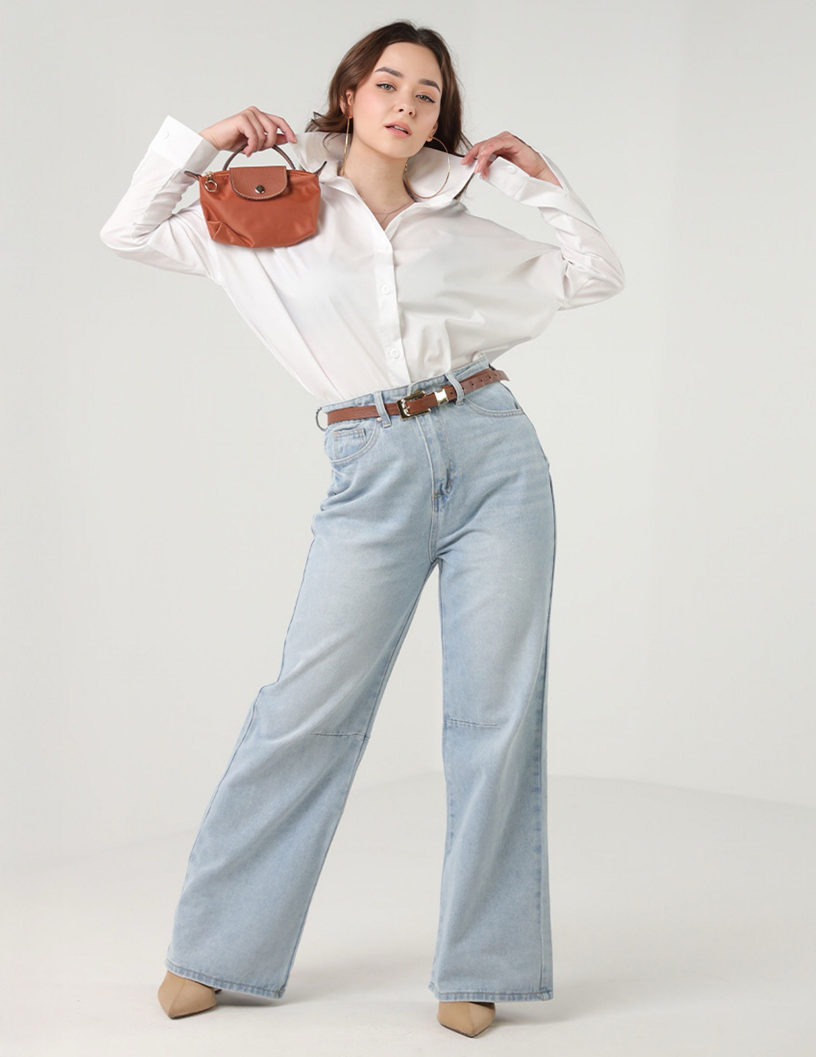 wide legged Jeans