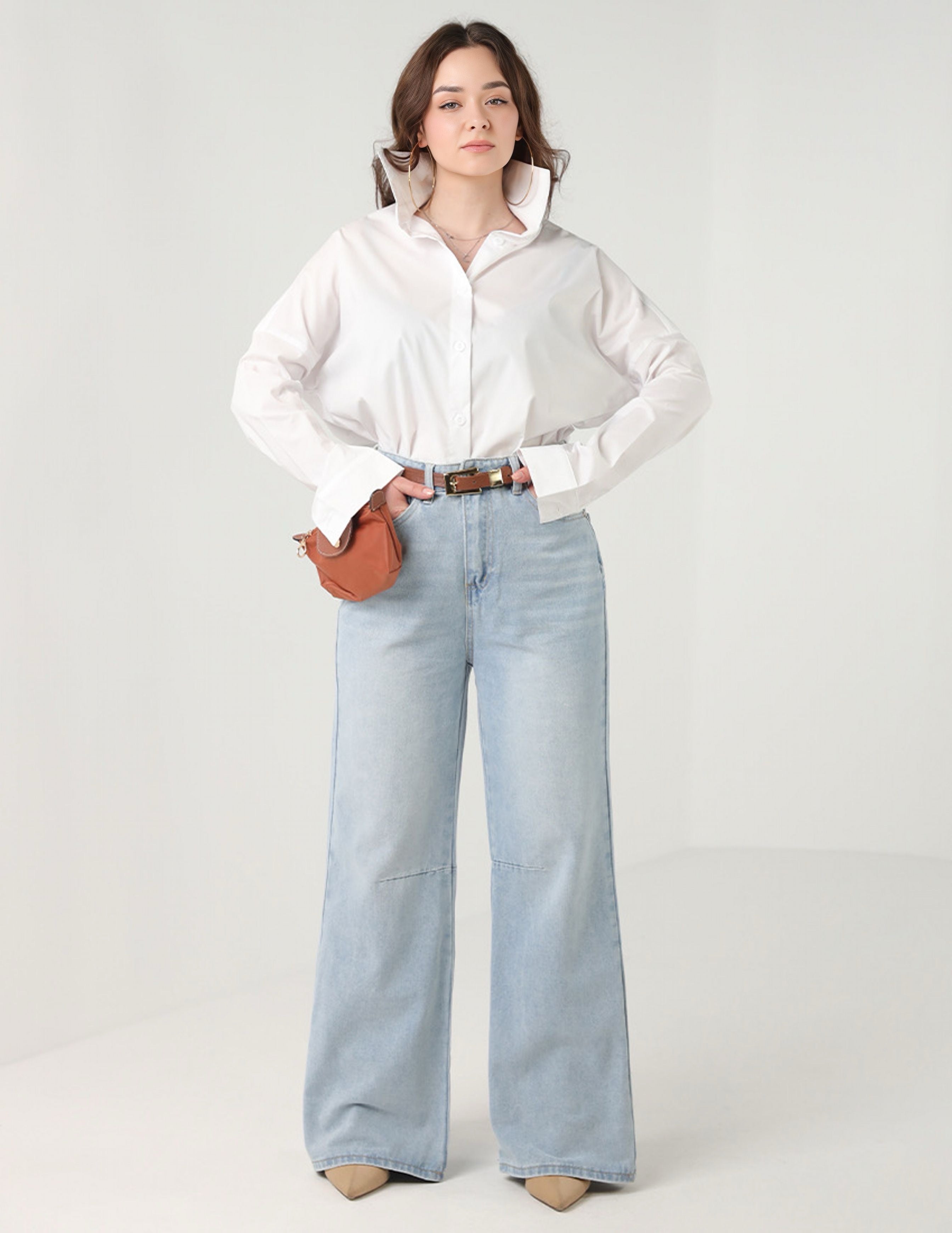 wide legged Jeans