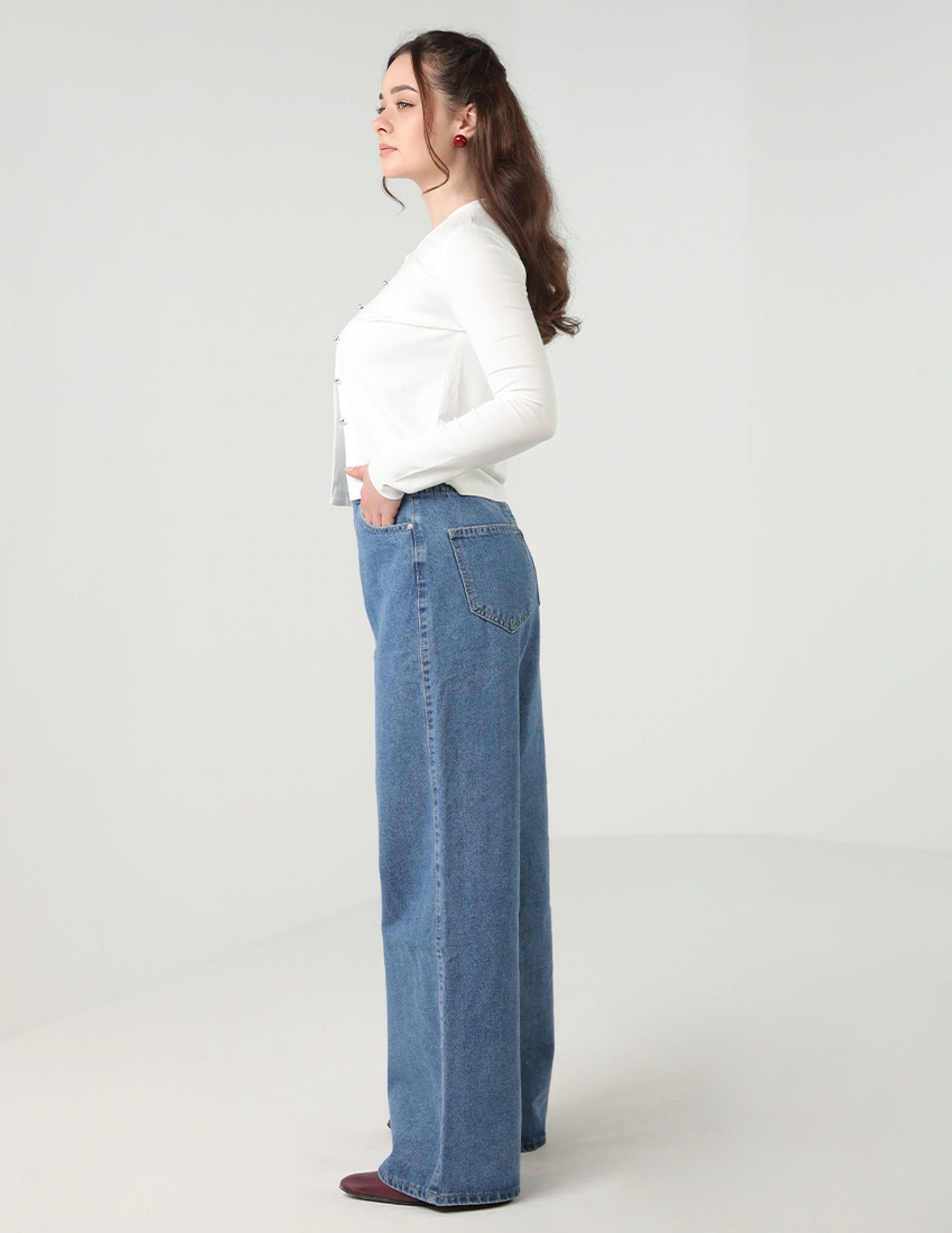 Two layers waist Jeans