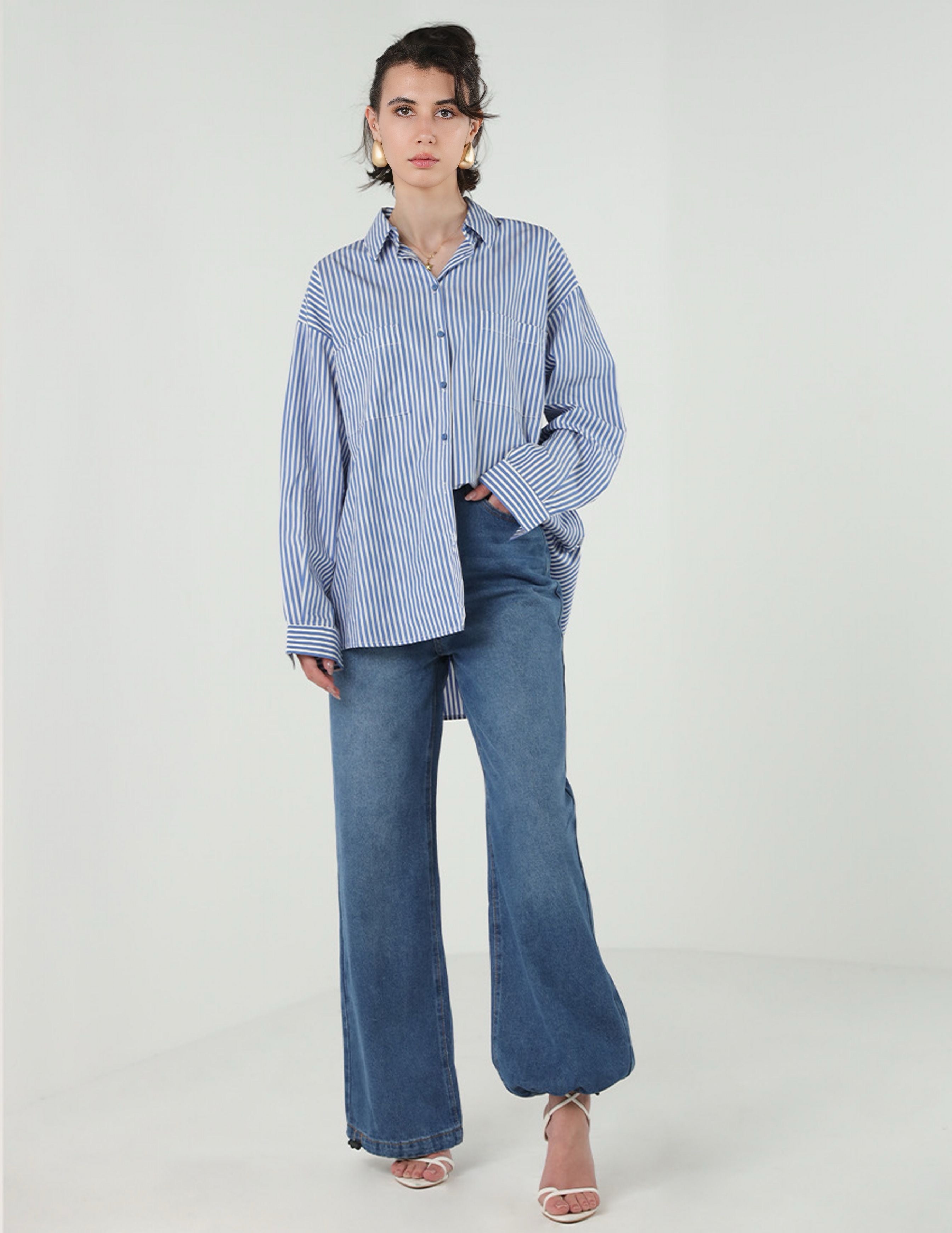 Straight Blue Jeans