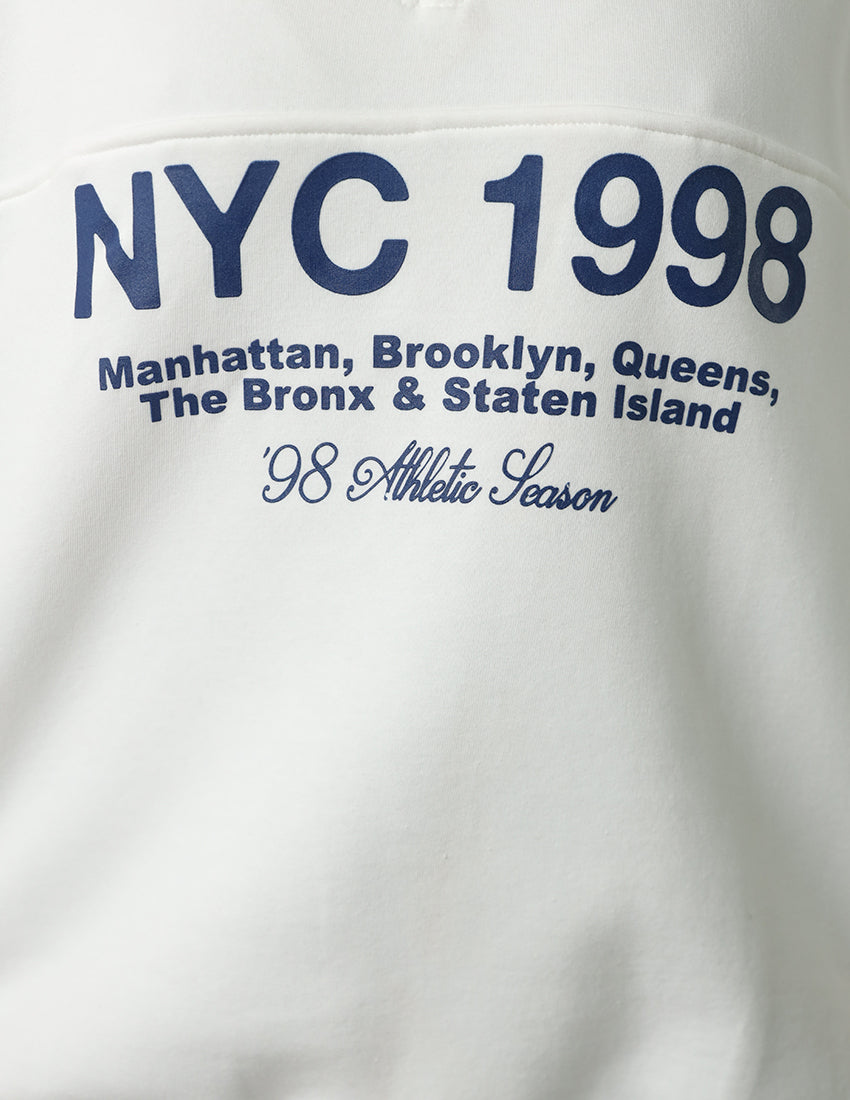 NYC Print Half zipper Sweater