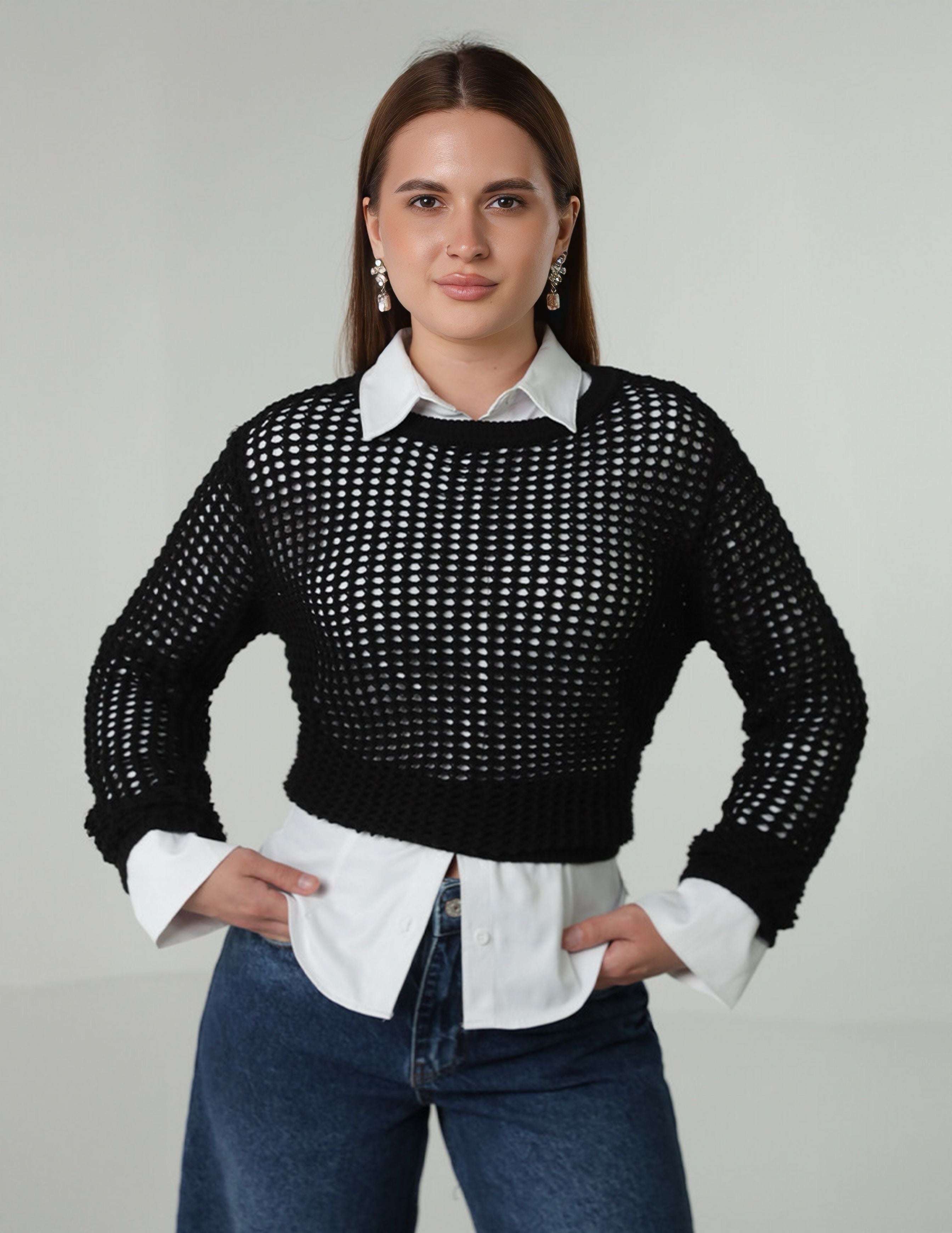 Tricot See through Top