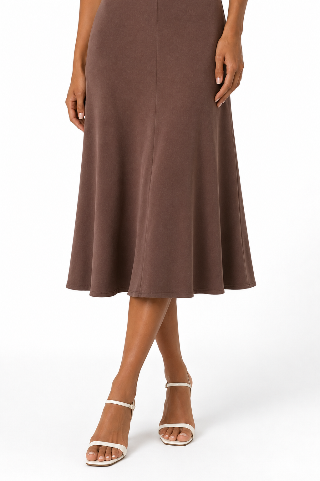 Sleeveless loose-fitting midi dress